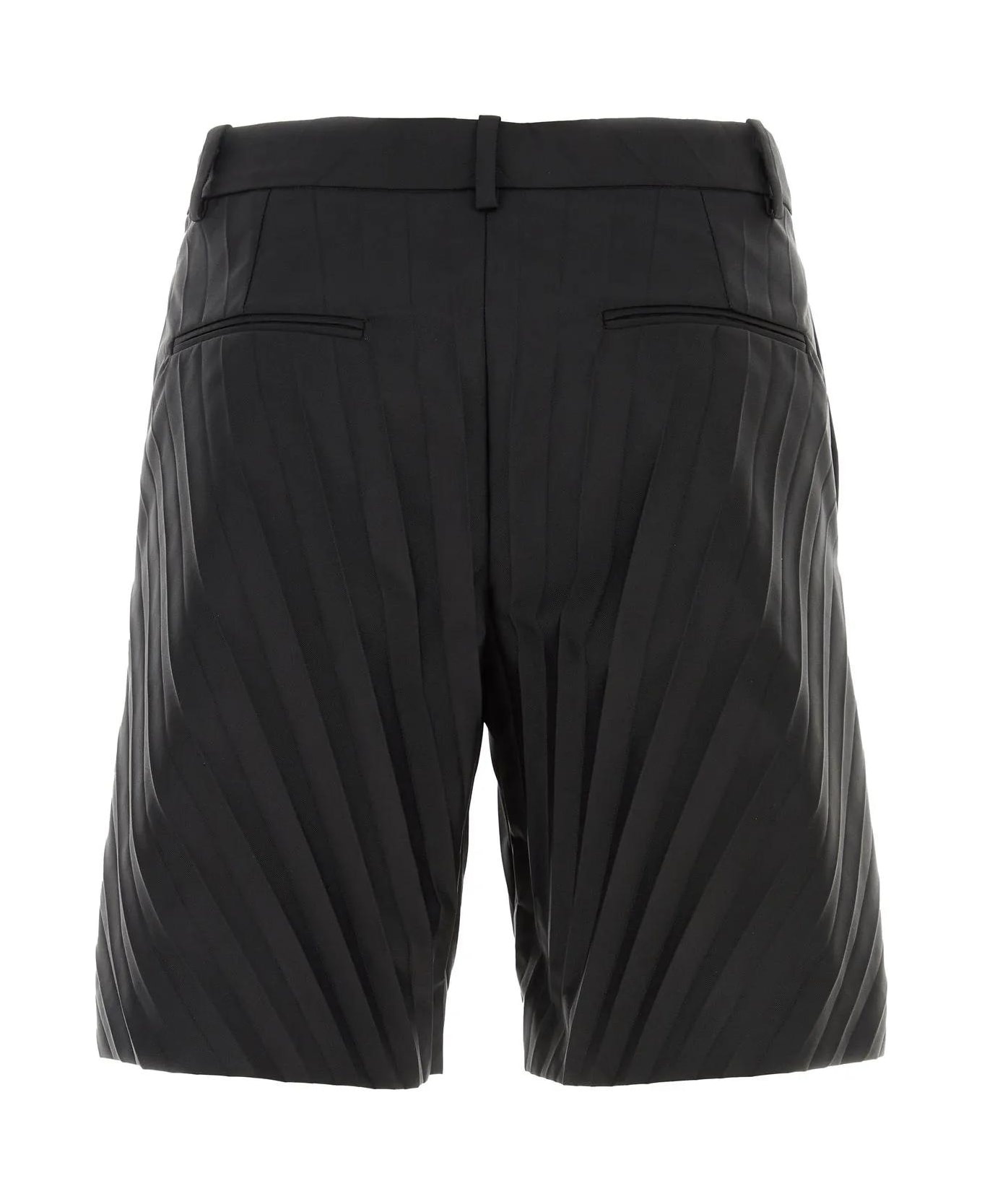 Black Nylon Bermuda Shorts - 2