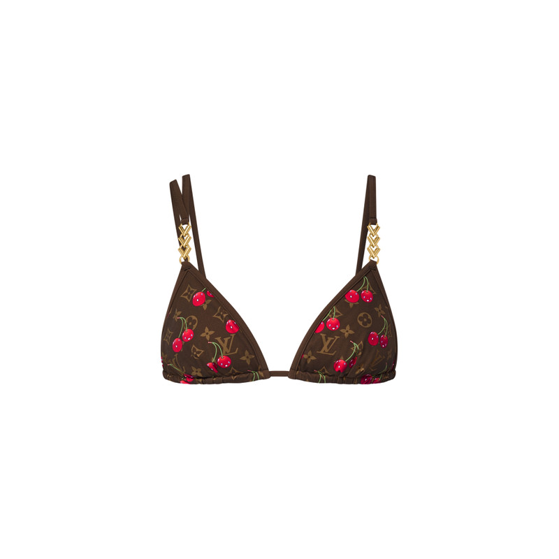 LV x TM Cherry Bikini Top - 1