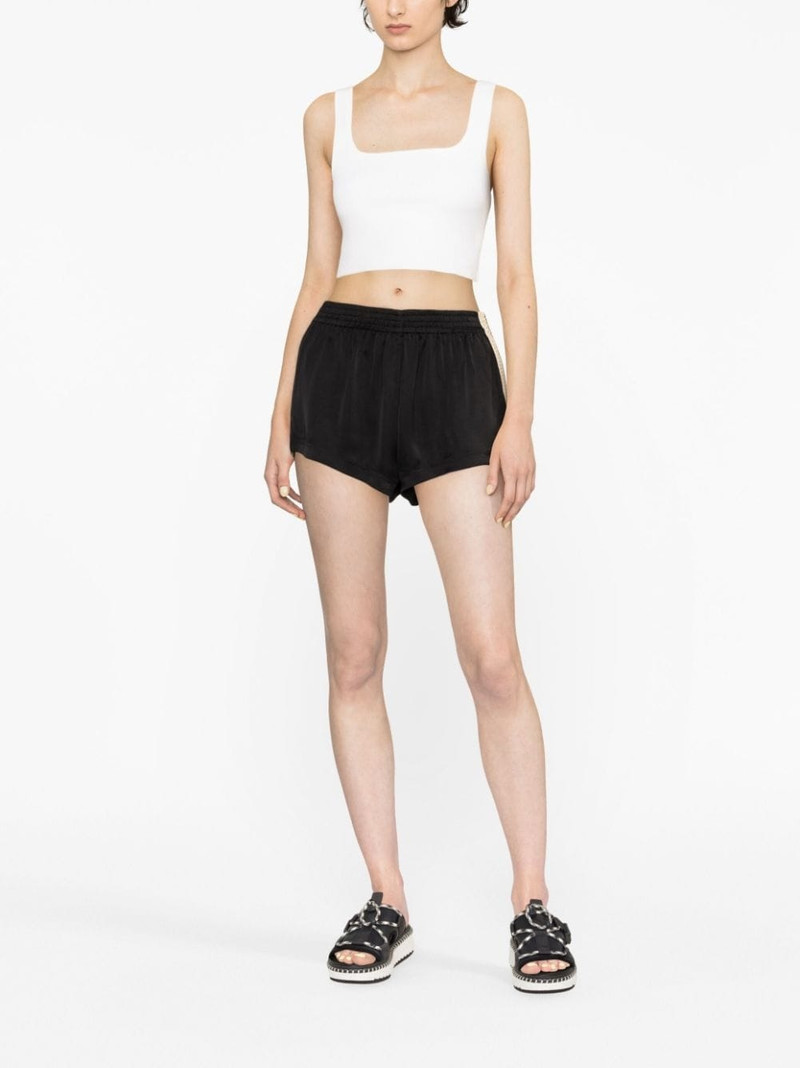Palm Angels side-stripe track shorts outlook