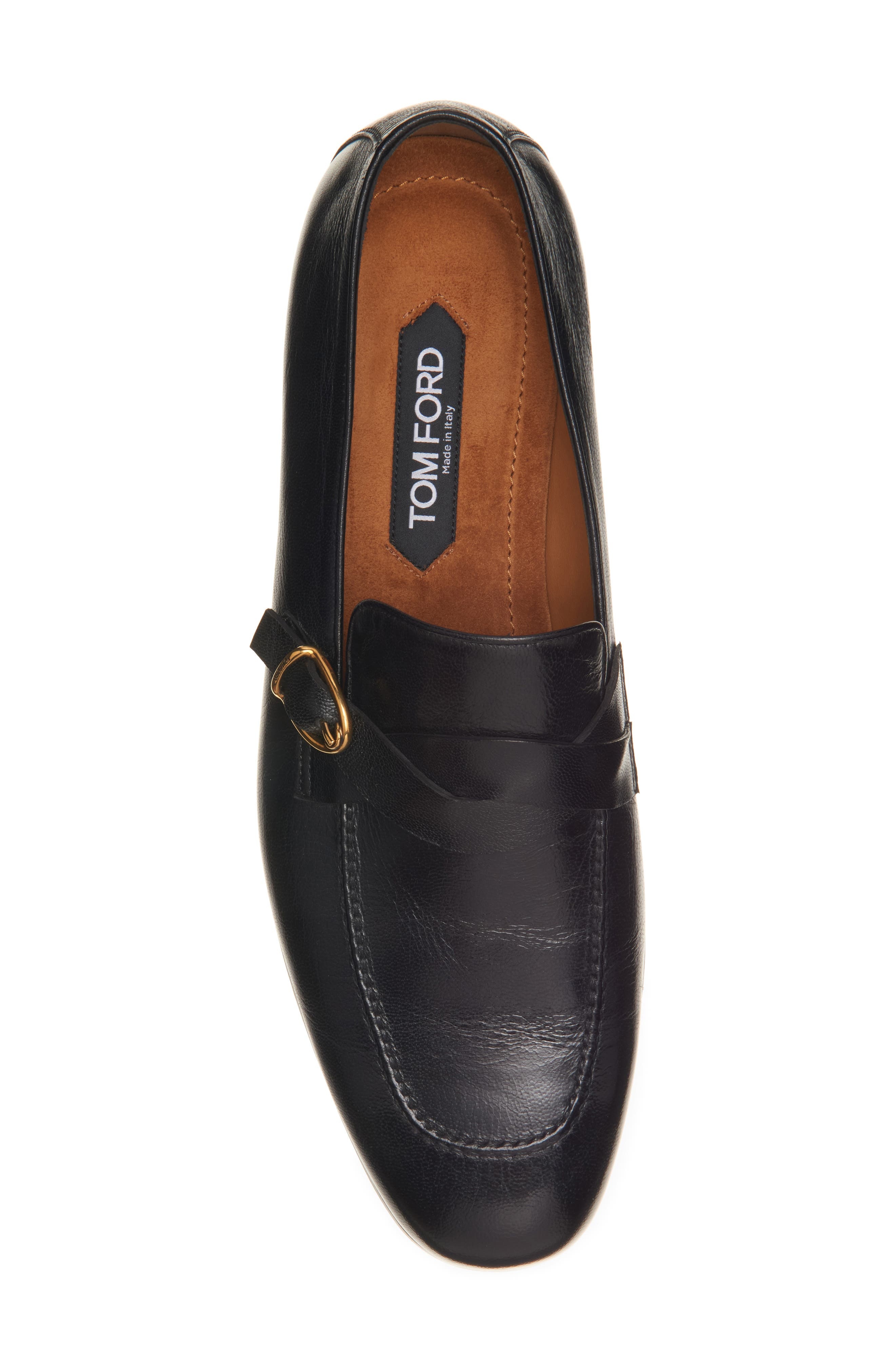 TOM FORD Gigi Twisted Buckle Band Loafer in 1N001 Black at Nordstrom - 5