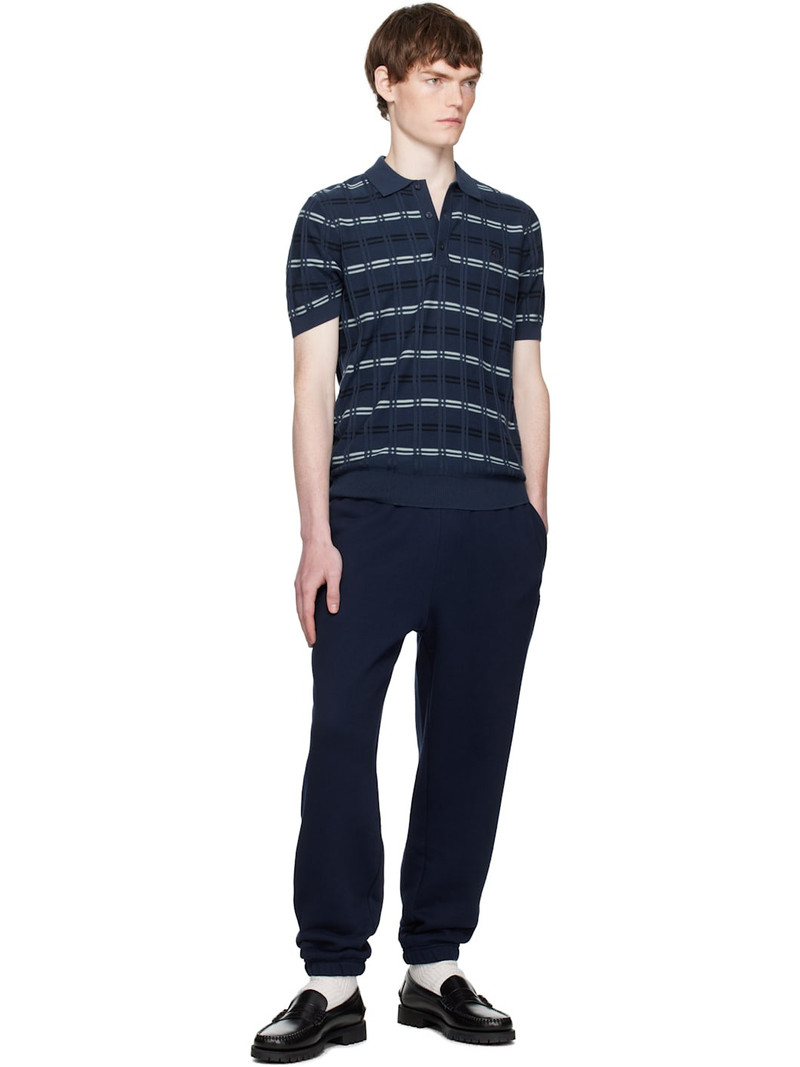 LACOSTE Navy Fleece Sweatpants outlook