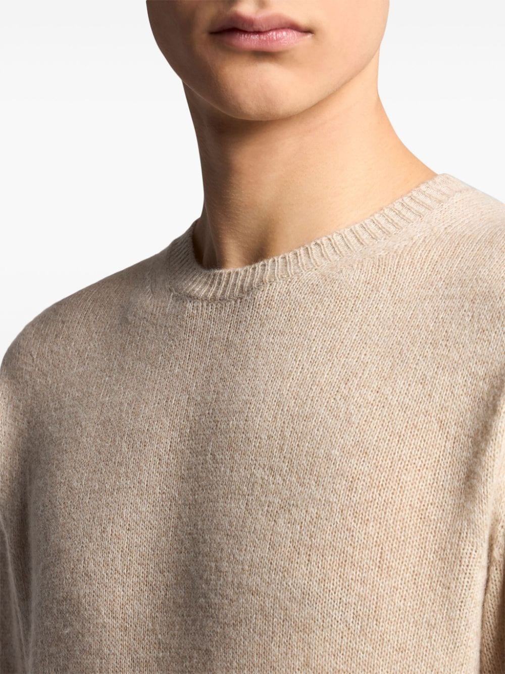 crew-neck cashmere jumper - 4