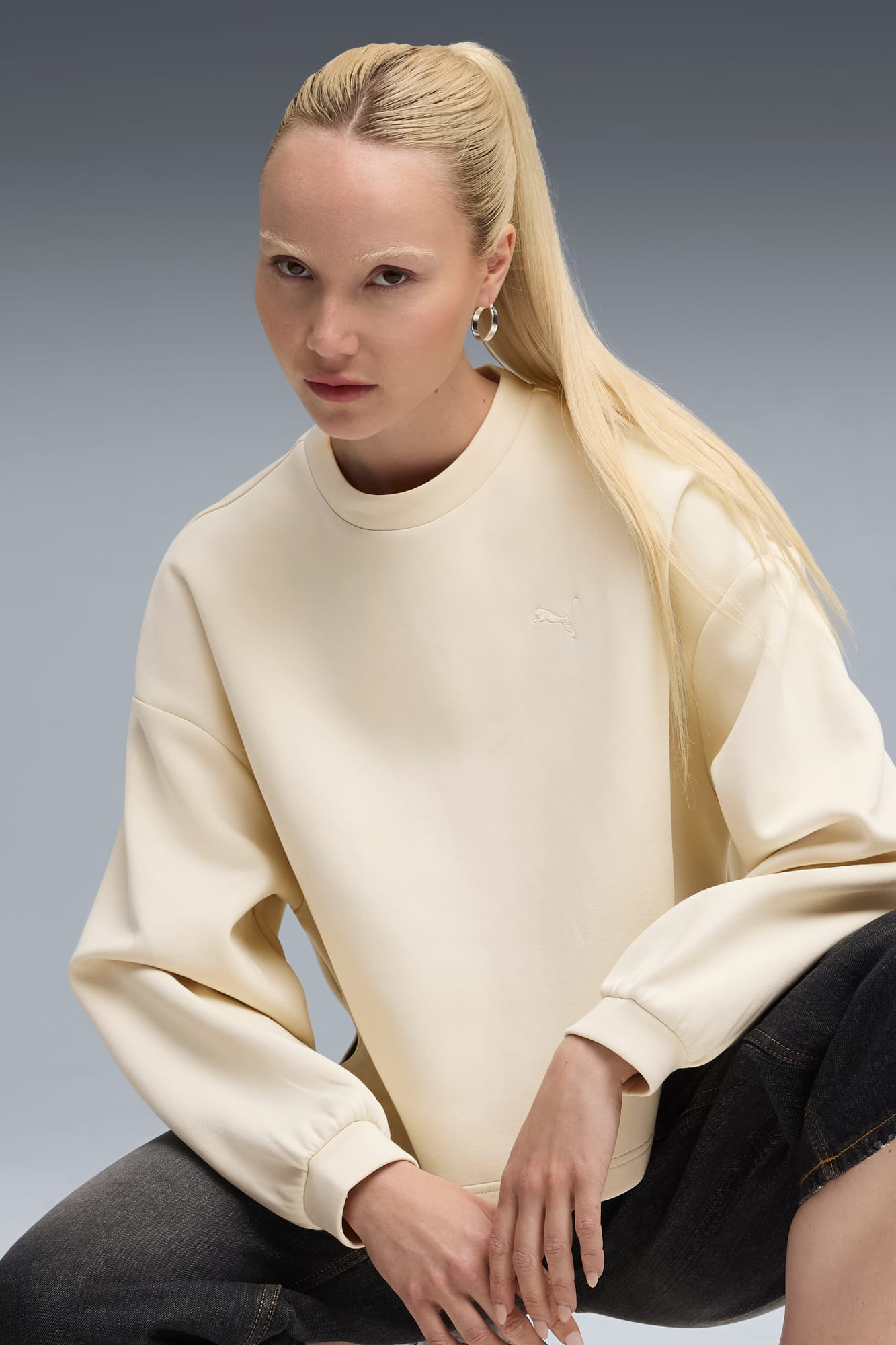 Wardrobe Essentials Oversized Crew Women - 3