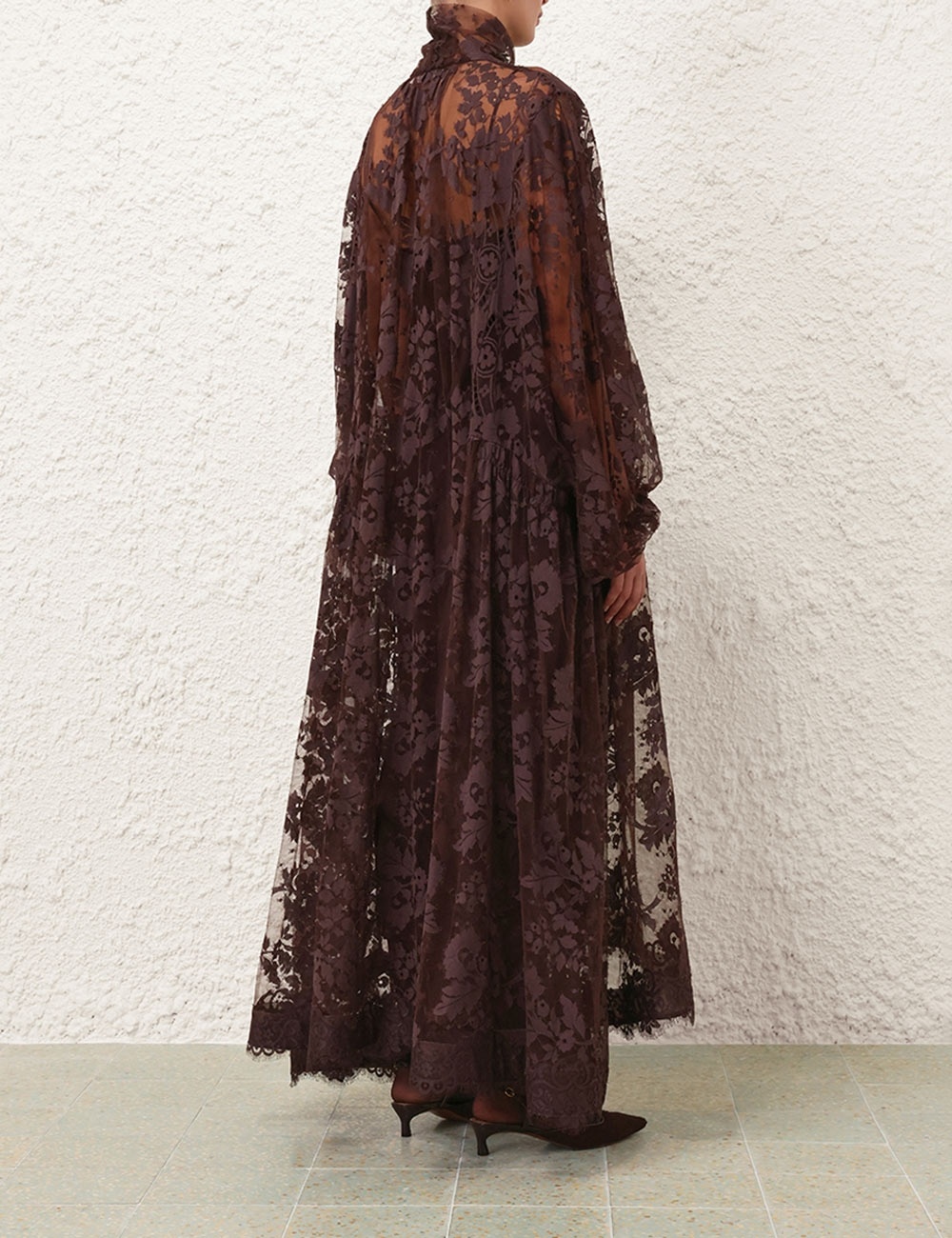 ILLUSTRATION LACE GOWN - 4