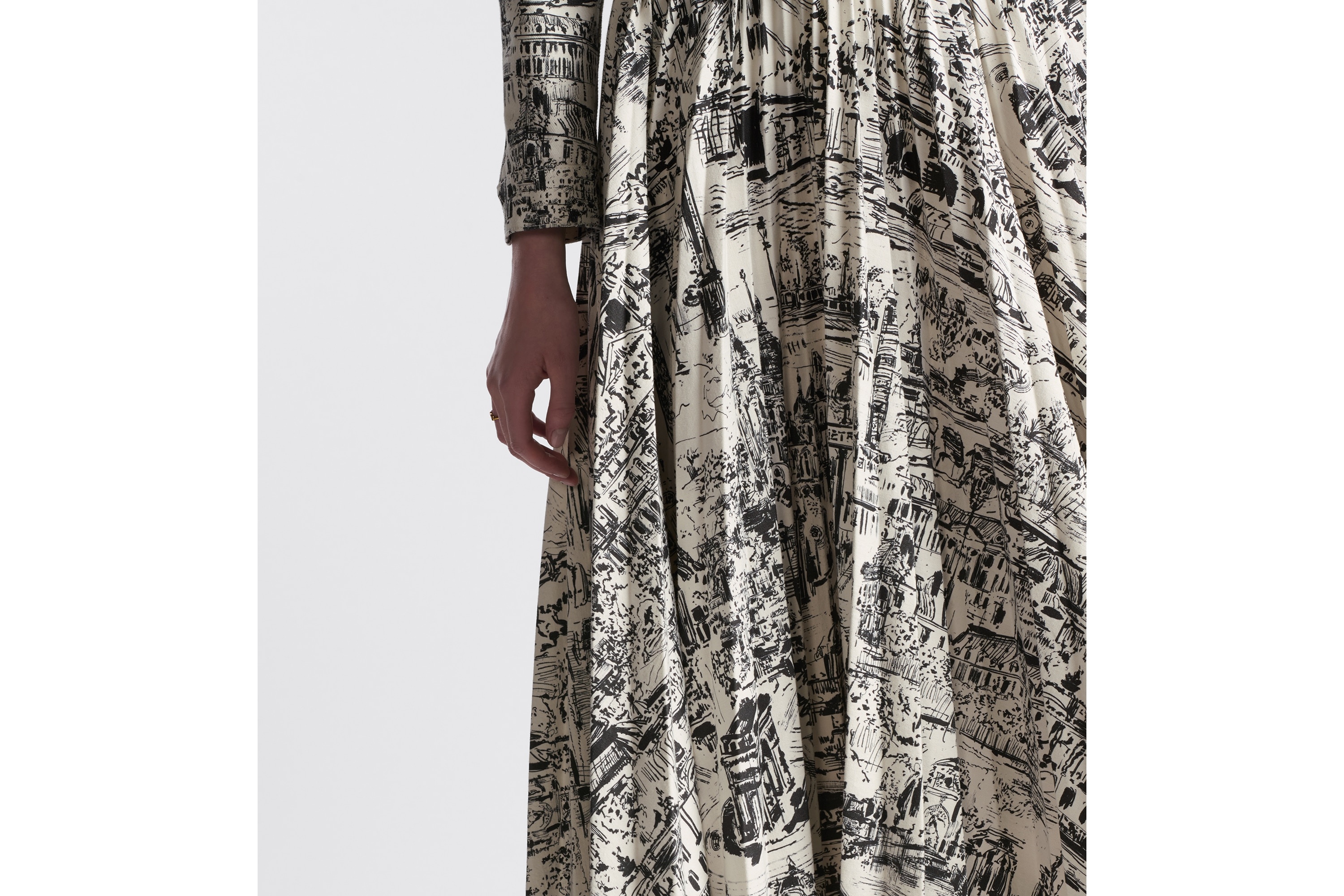 Pleated Mid-Length Skirt - 5