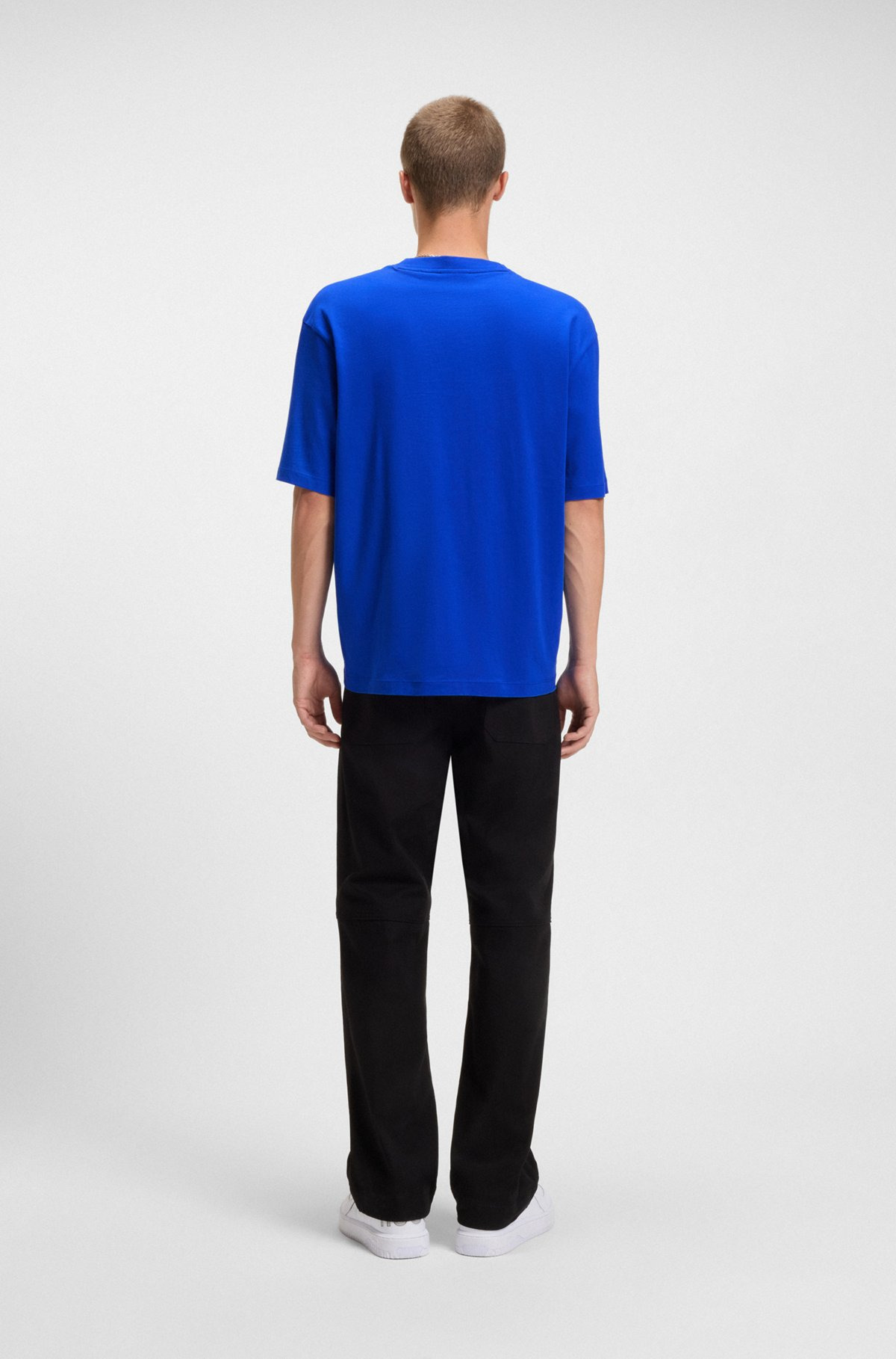 COTTON JERSEY T-SHIRT WITH MIXED-PRINT LOGO - 5