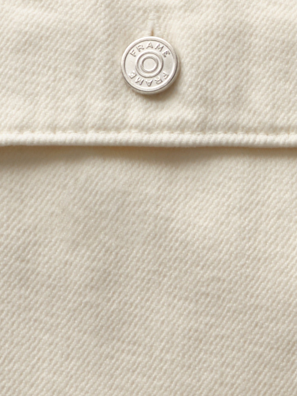 Textured Terry Overshirt in Off White - 4