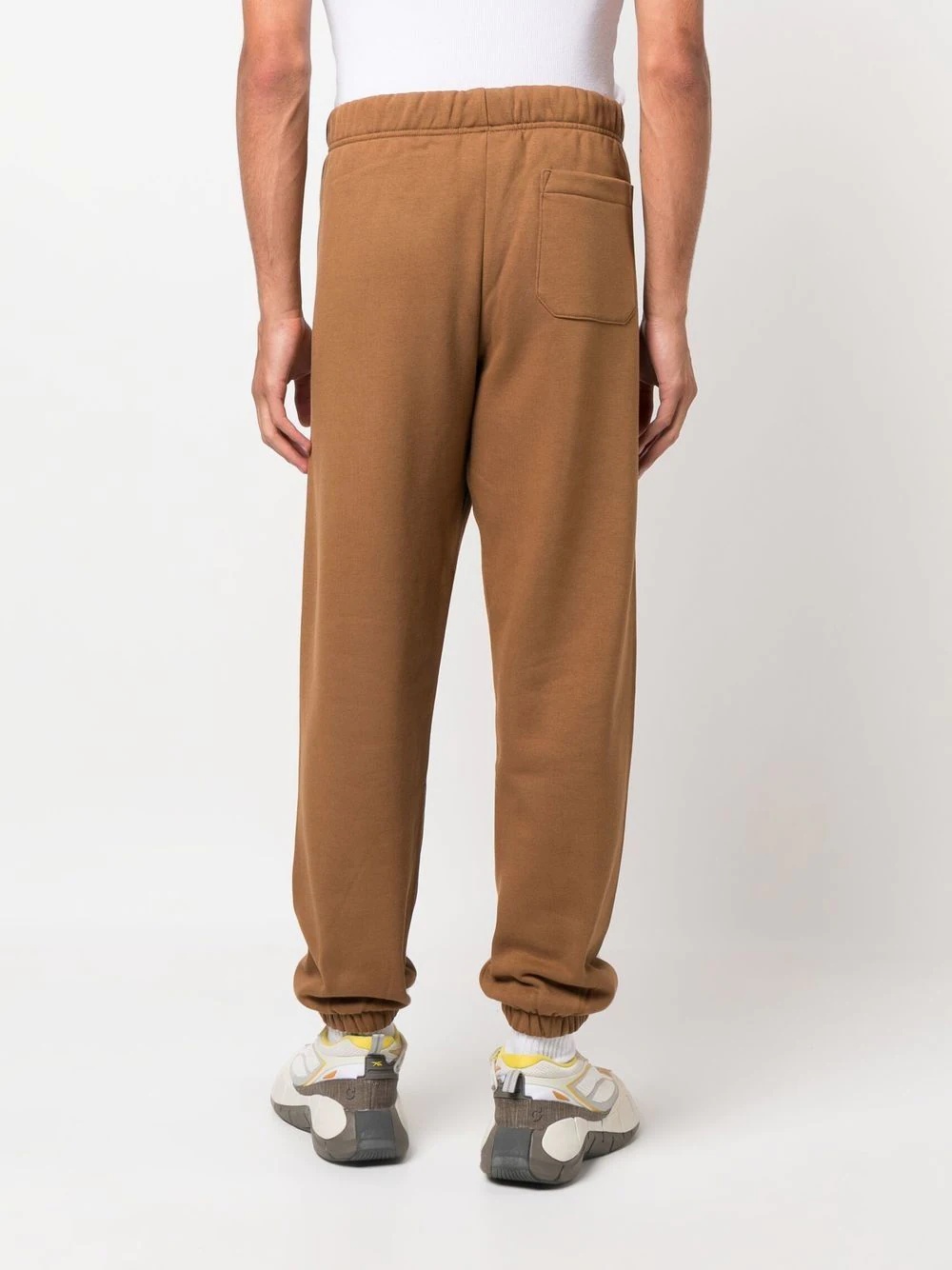 embroidered-logo cotton track pants - 4