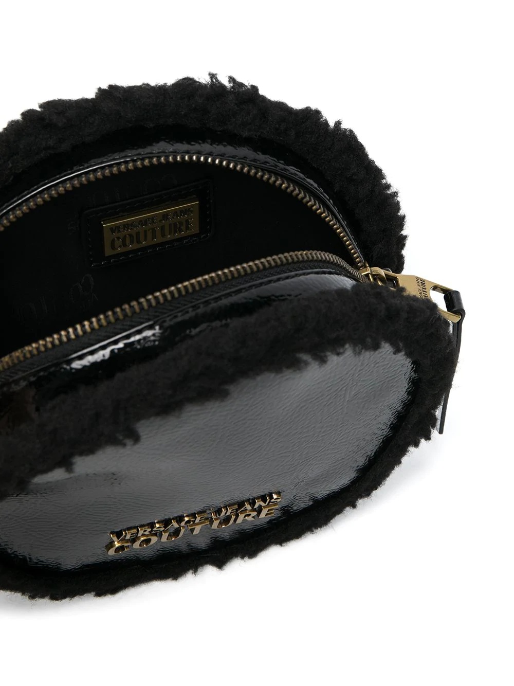 faux-fur trim bag - 5