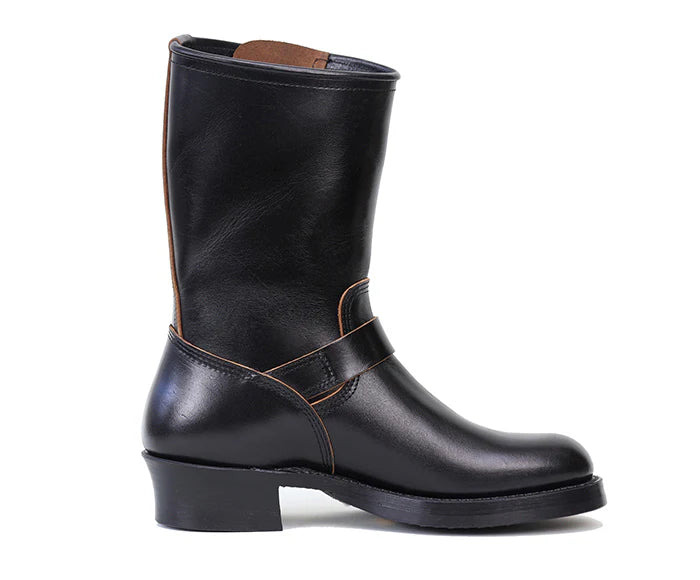 PRE-SALE LK-003 Wabash Engineer Boots Shinki Hikaku Horsebutt Black - 5