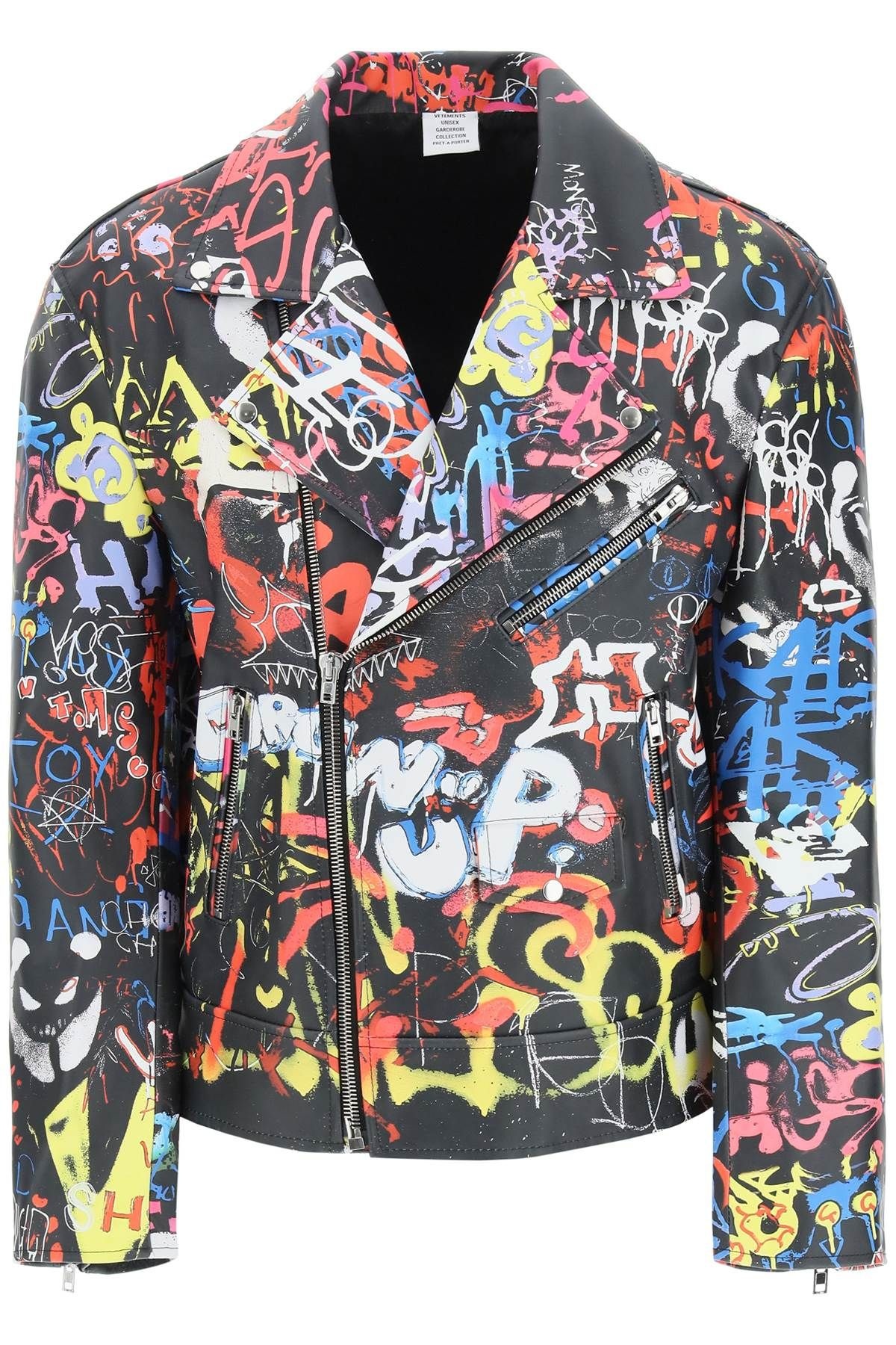 GRAFFITI BIKER JACKET - 1