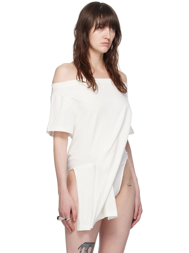 courrèges White Boatneck Bodysuit outlook