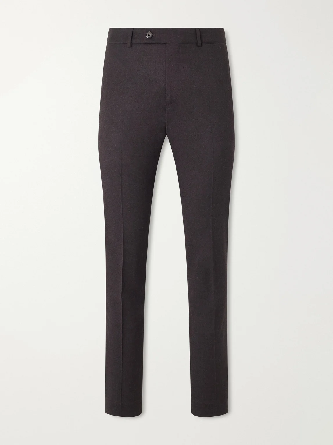 Incotex Tapered Wool-Blend Flannel Trousers - 1