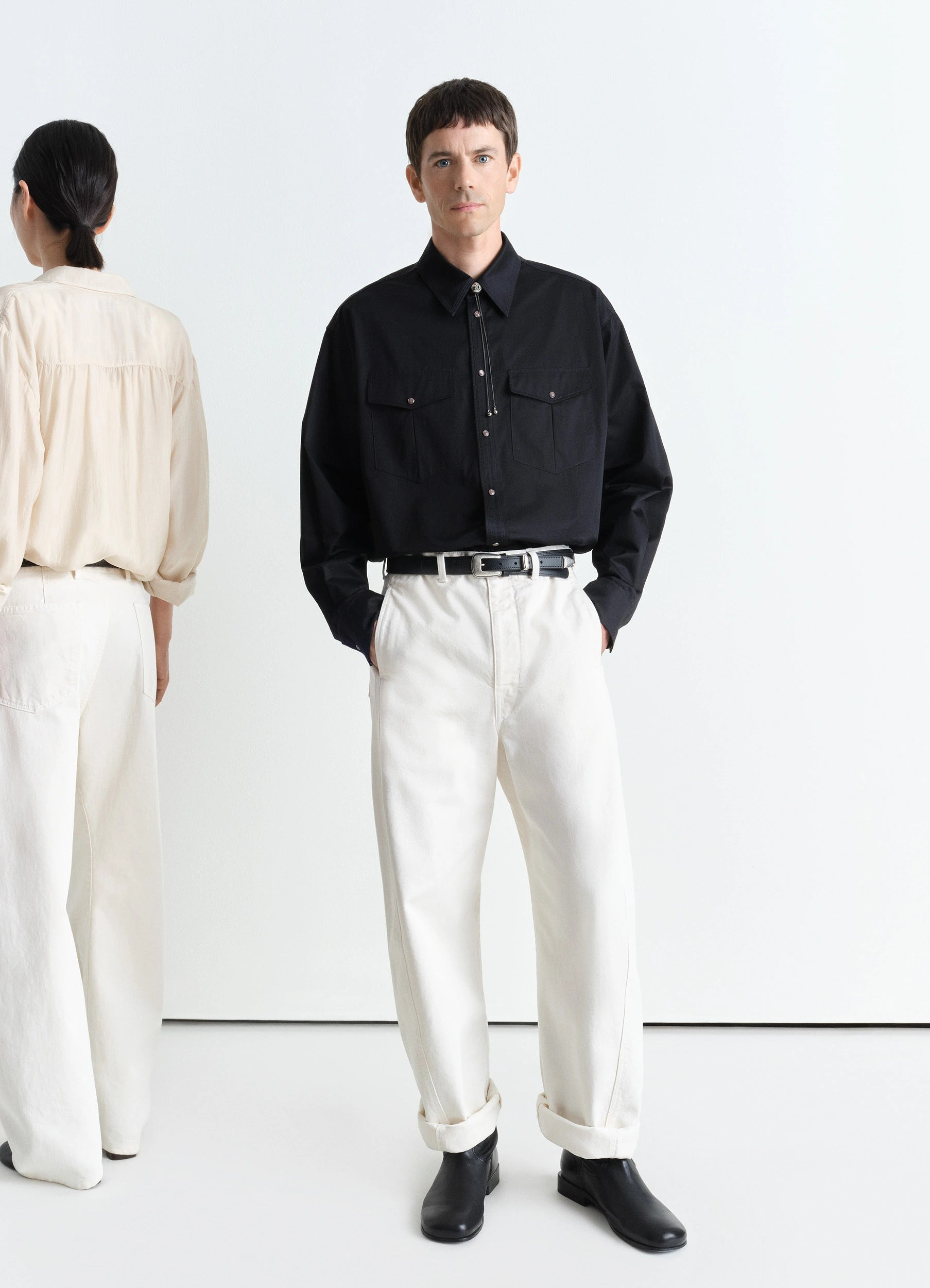 TWISTED BELTED PANTS - 2