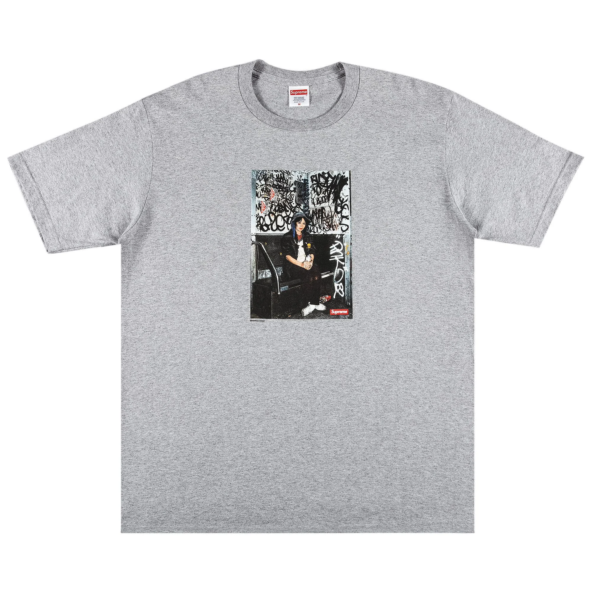 Supreme x Lady Pink Tee 'Heather Grey' - 1