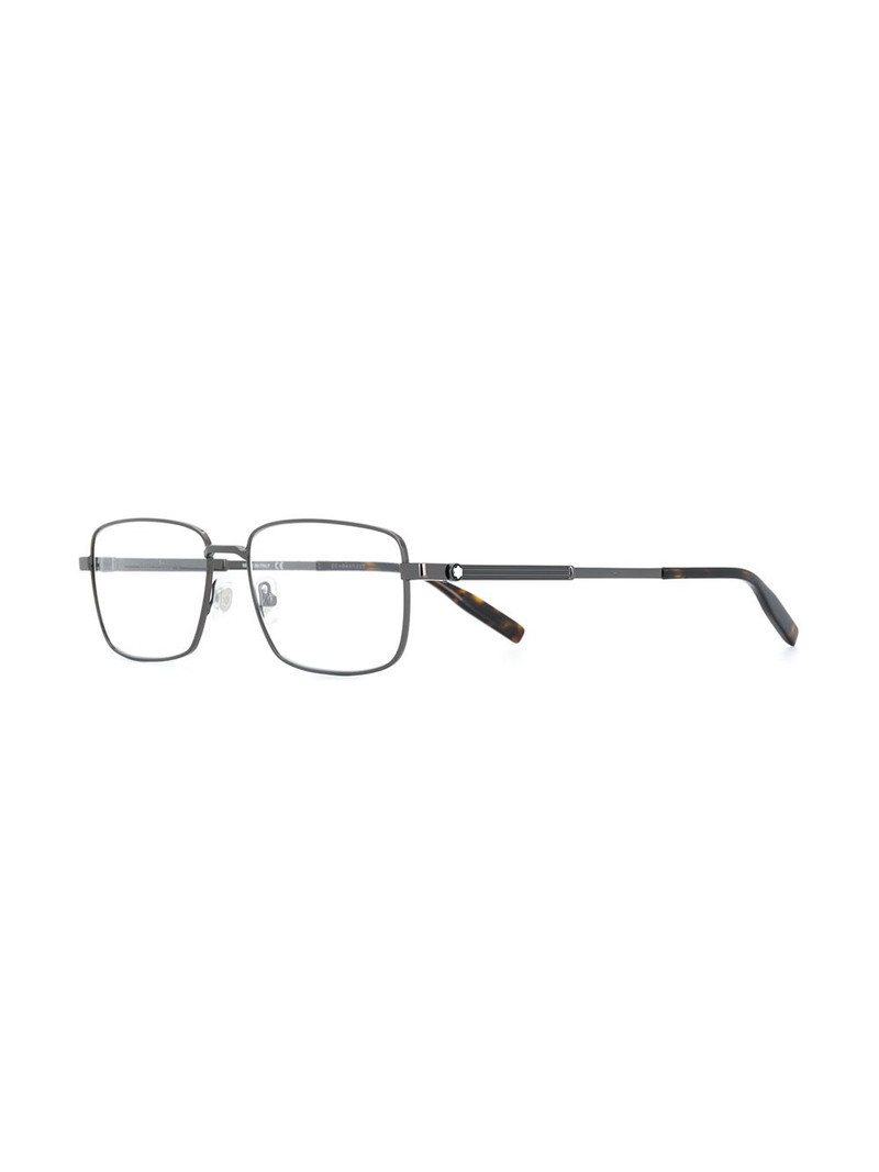 Montblanc rectangular frame glasses outlook
