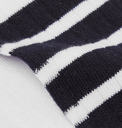 Thom Browne Striped Cotton Over-The-Calf Socks outlook