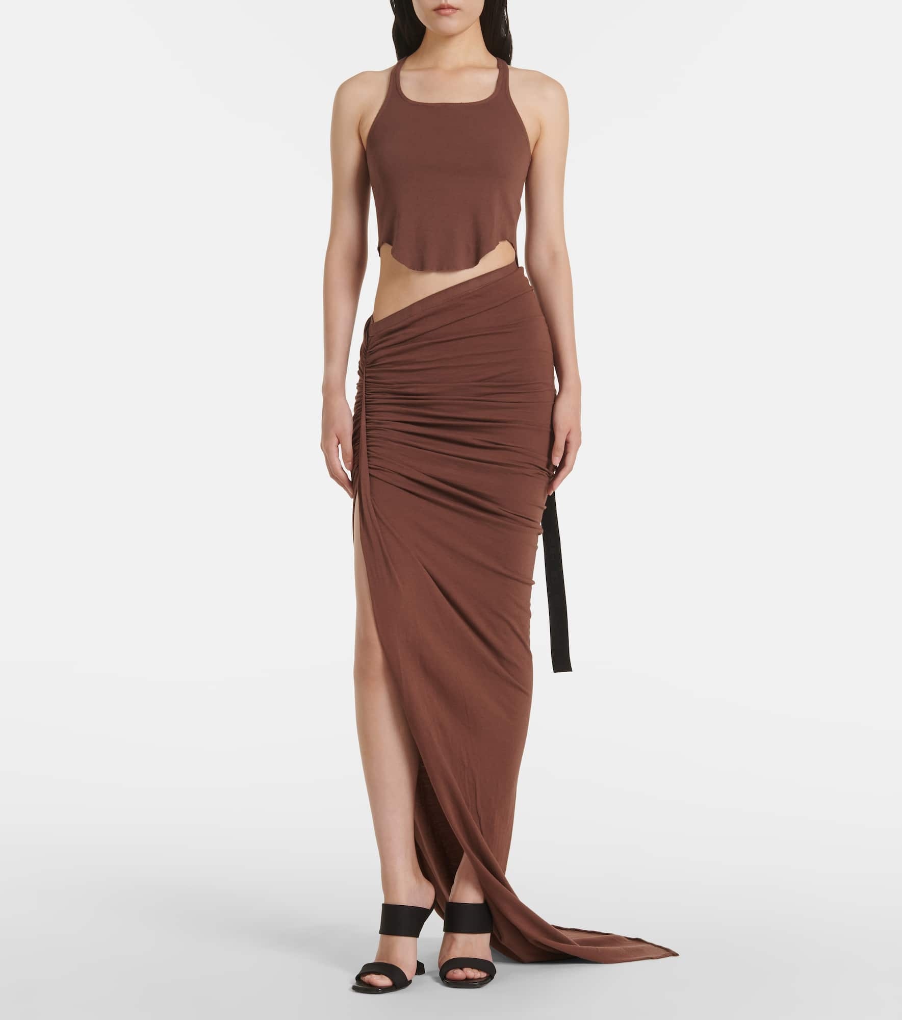DRKSHDW Edfu cotton jersey maxi skirt - 2