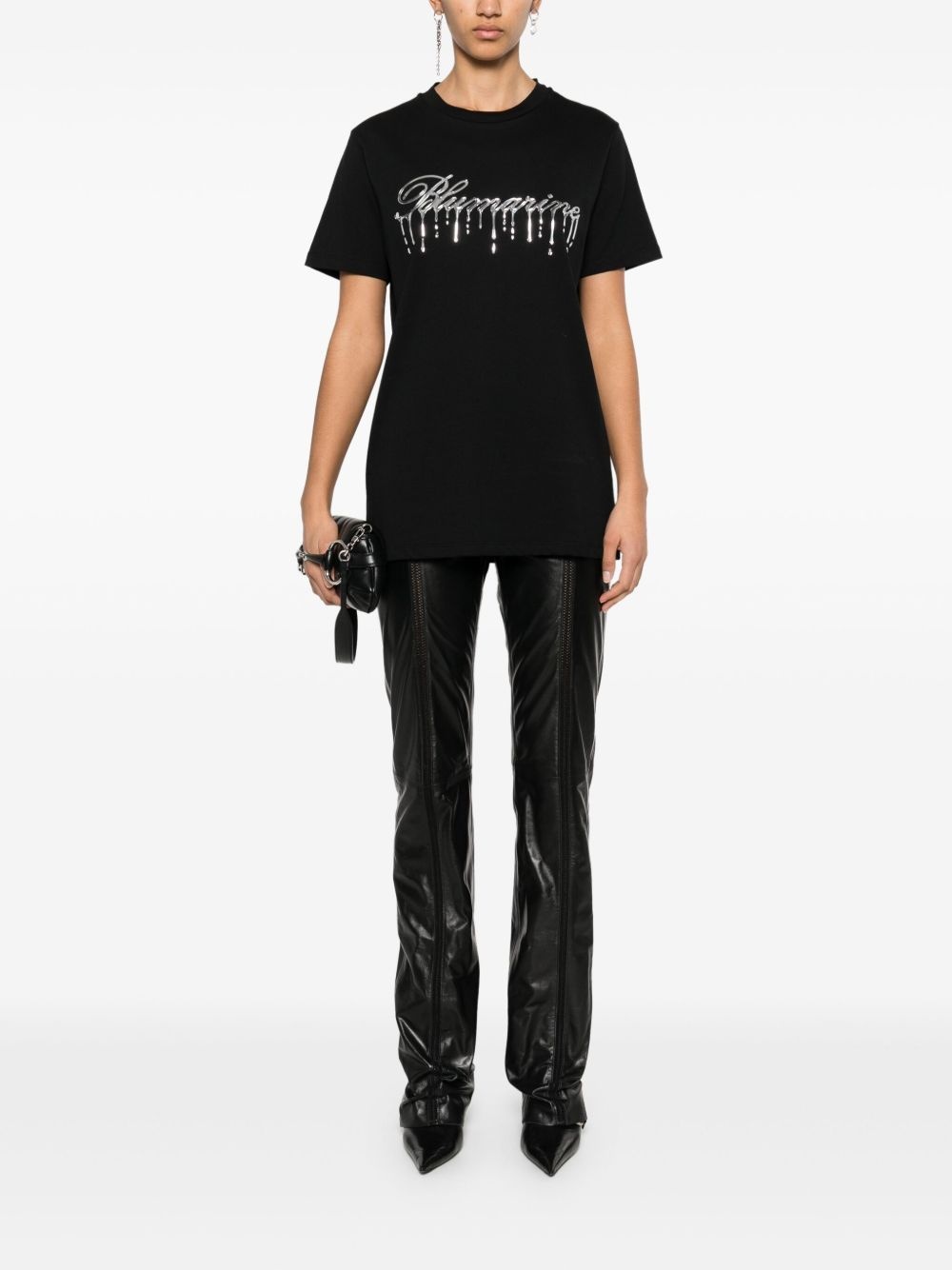 raised-logo T-shirt - 2