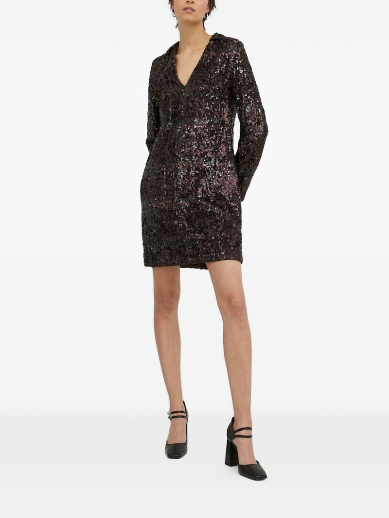 sequin-embellishment mini dress 1