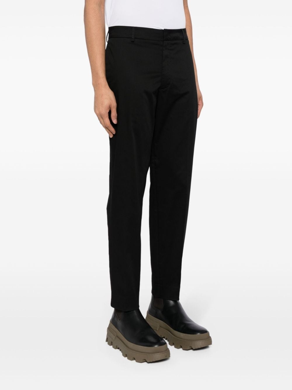 logo-appliquÃ© poplin trousers - 3