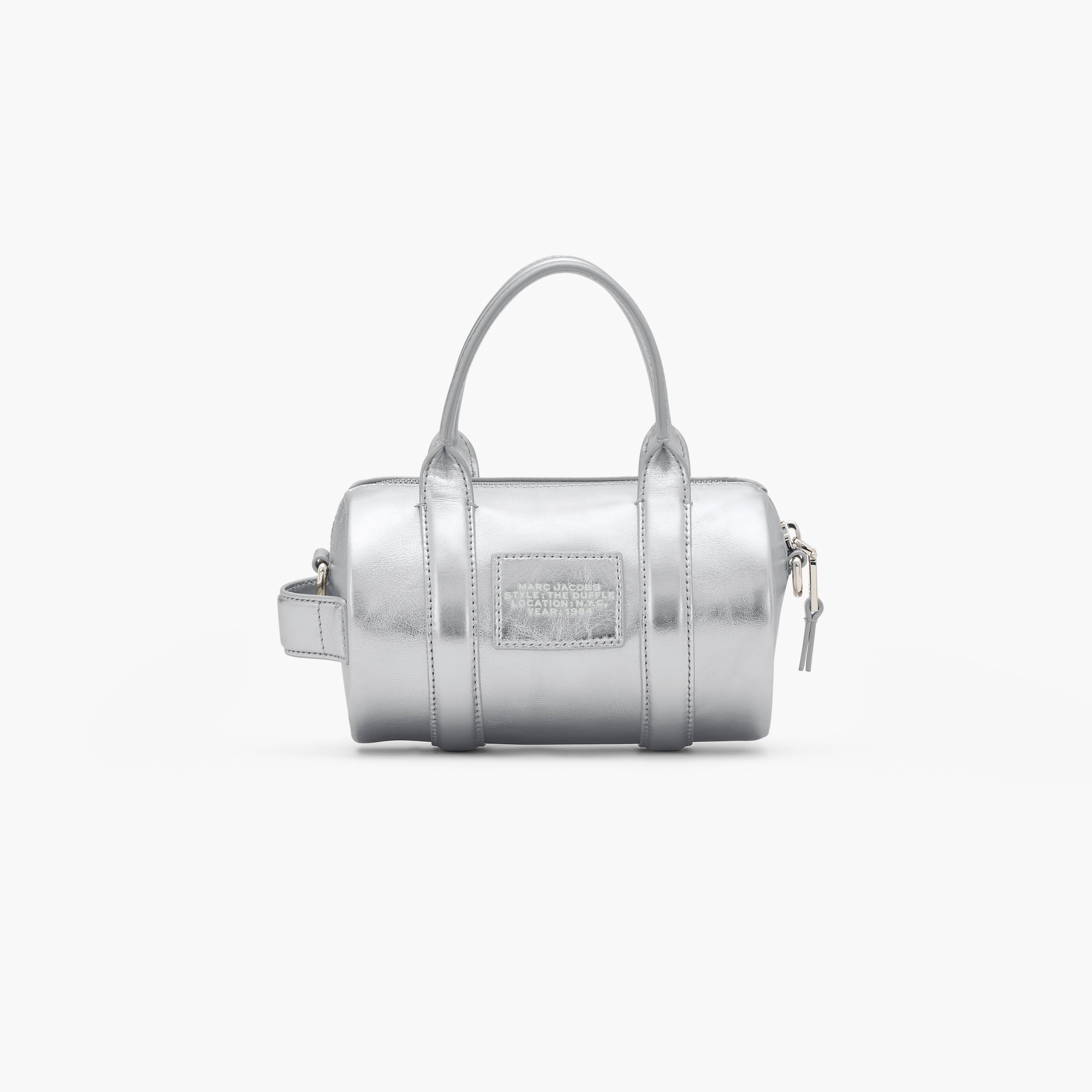 THE METALLIC LEATHER MINI DUFFLE BAG - 3