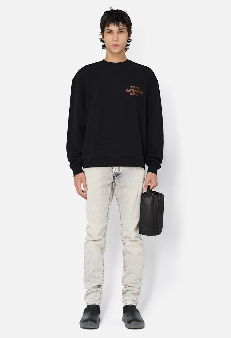 John Elliott NEPAL OVERSIZED CREWNECK PULLOVER outlook