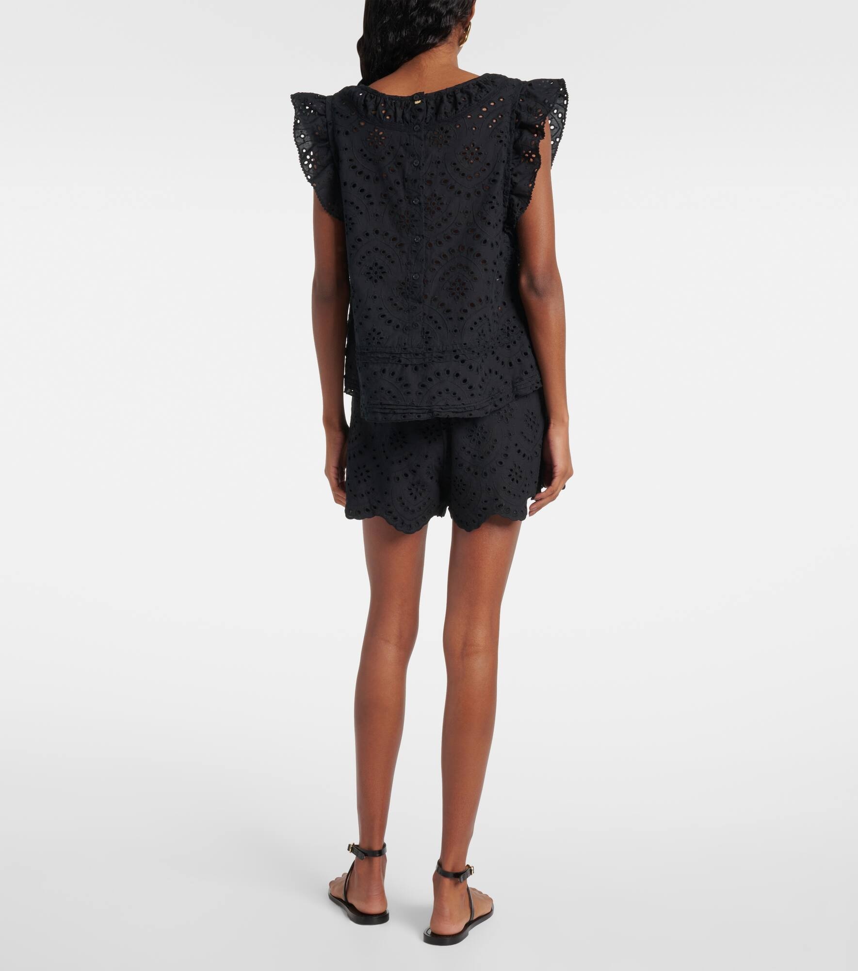 Broderie anglaise cotton top - 3
