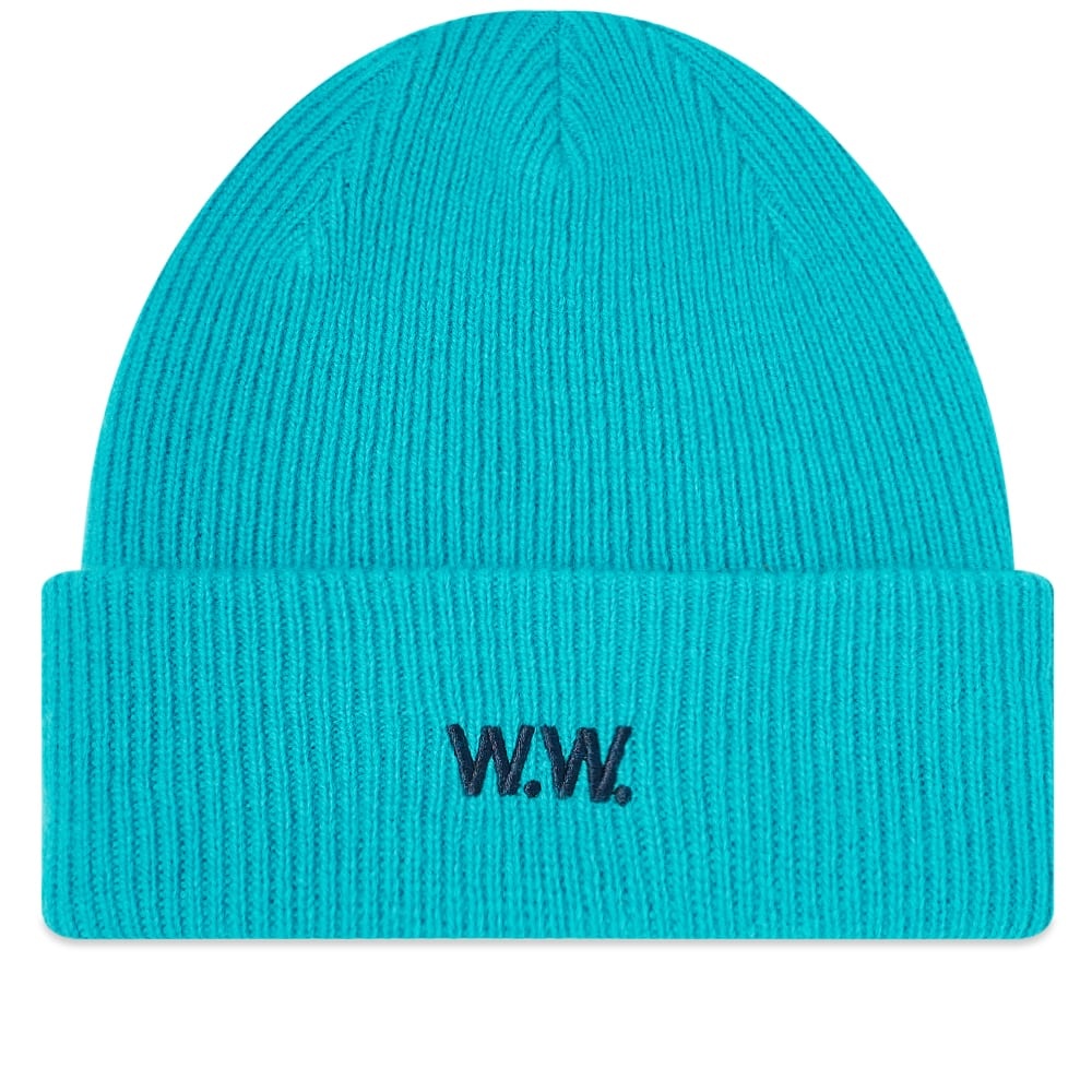 Wood Wood Mande Ribbed Beanie - 1