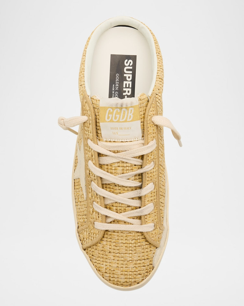 Superstar Sabot Raffia Low-Top Sneakers 5