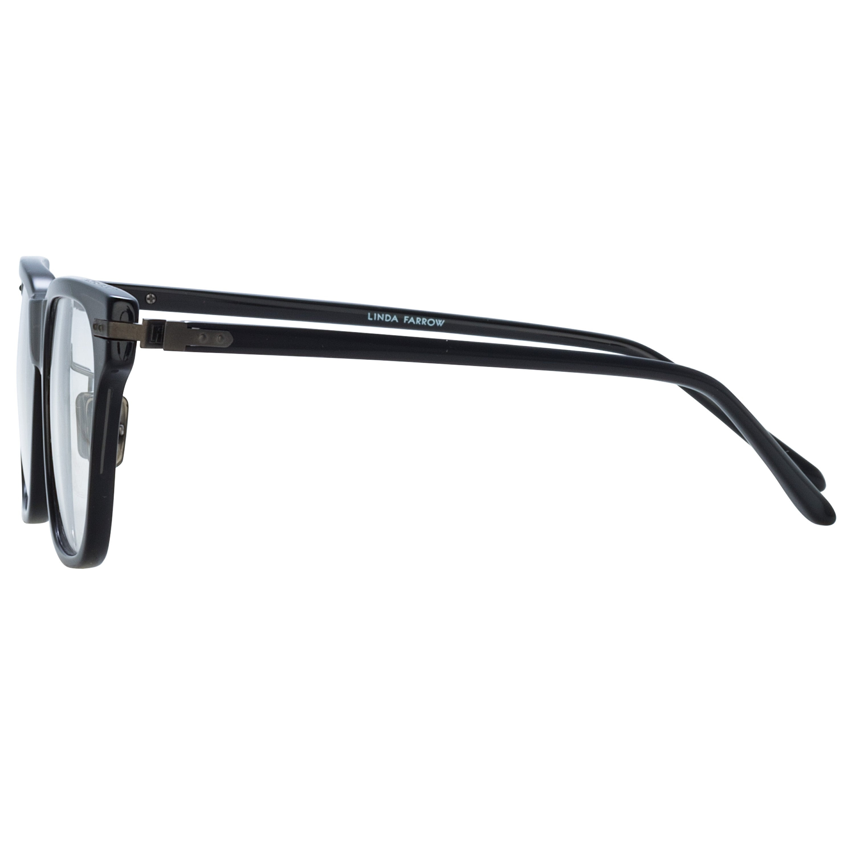 MEN'S COVE OPTICAL D-FRAME IN BLACK AND MATT NICKEL (ASIAN FIT) - 7