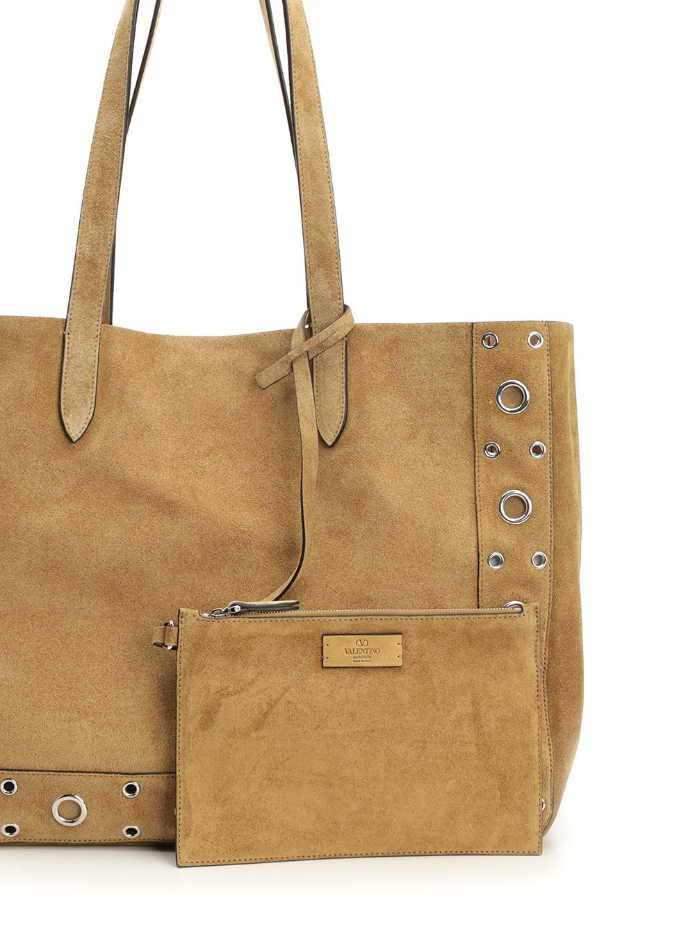 NellcôTe Large Suede Shopping Bag Handbags Brown - 5