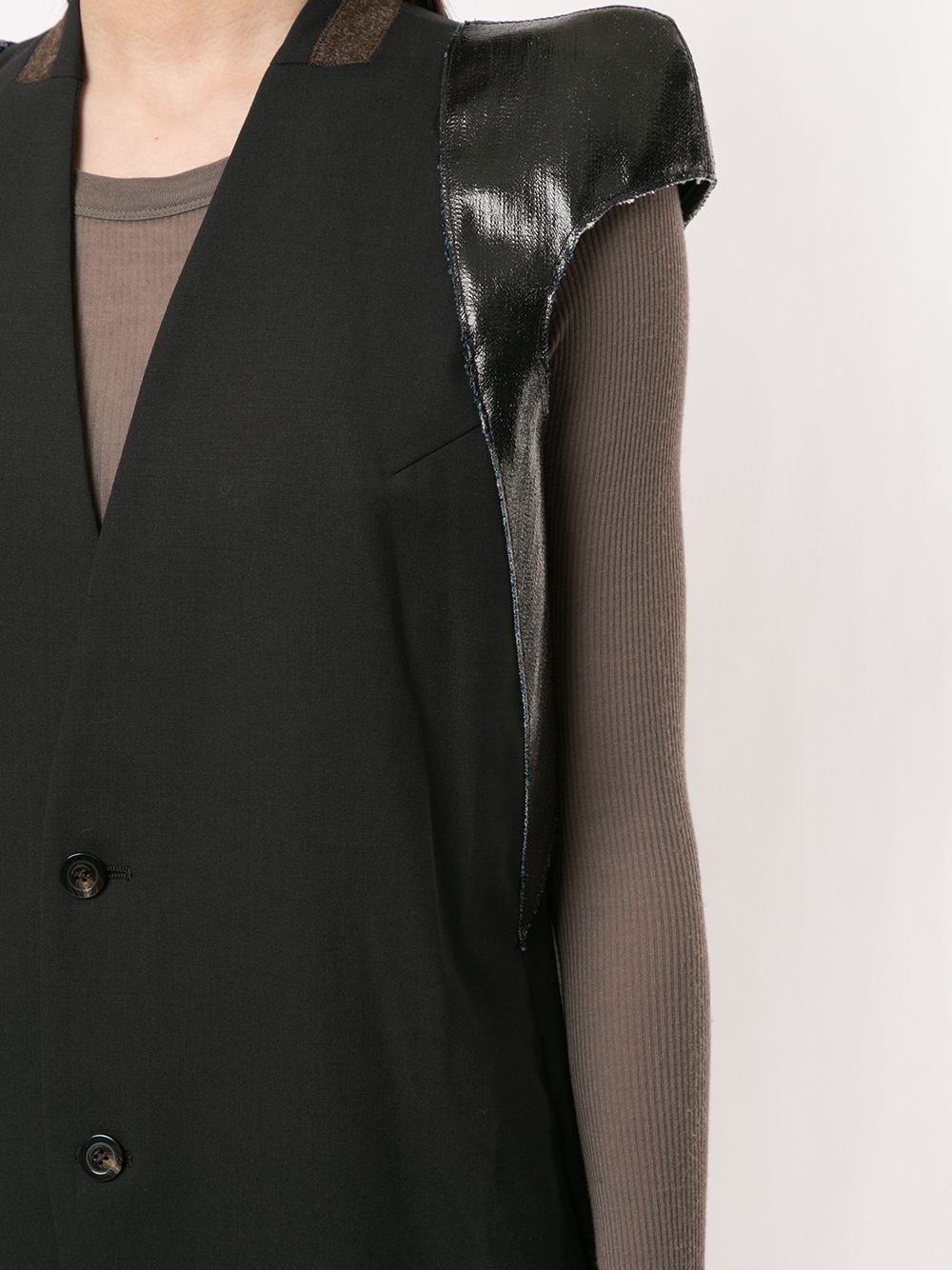 structured-shoulder coat - 5