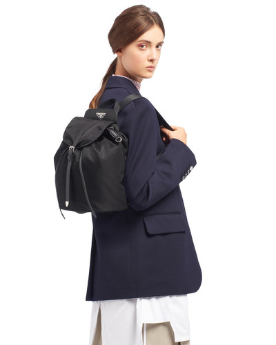 Prada Nylon and Saffiano leather backpack outlook