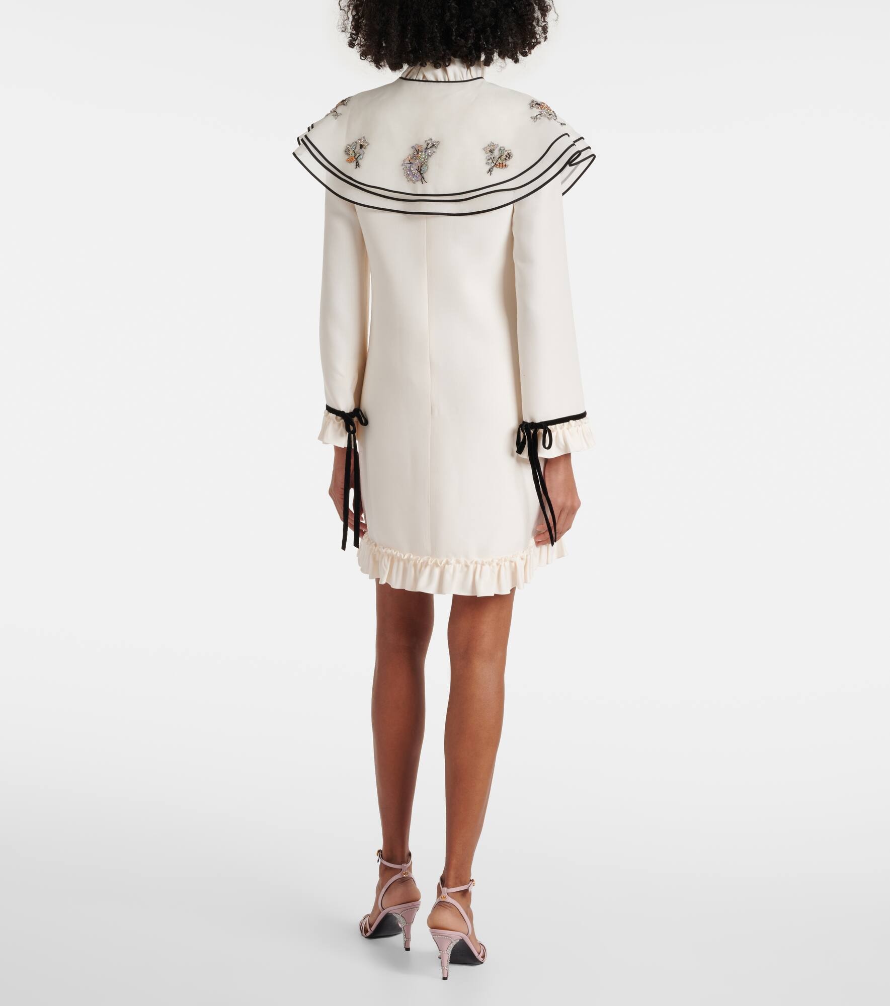 Crepe Couture embroidered midi dress - 3