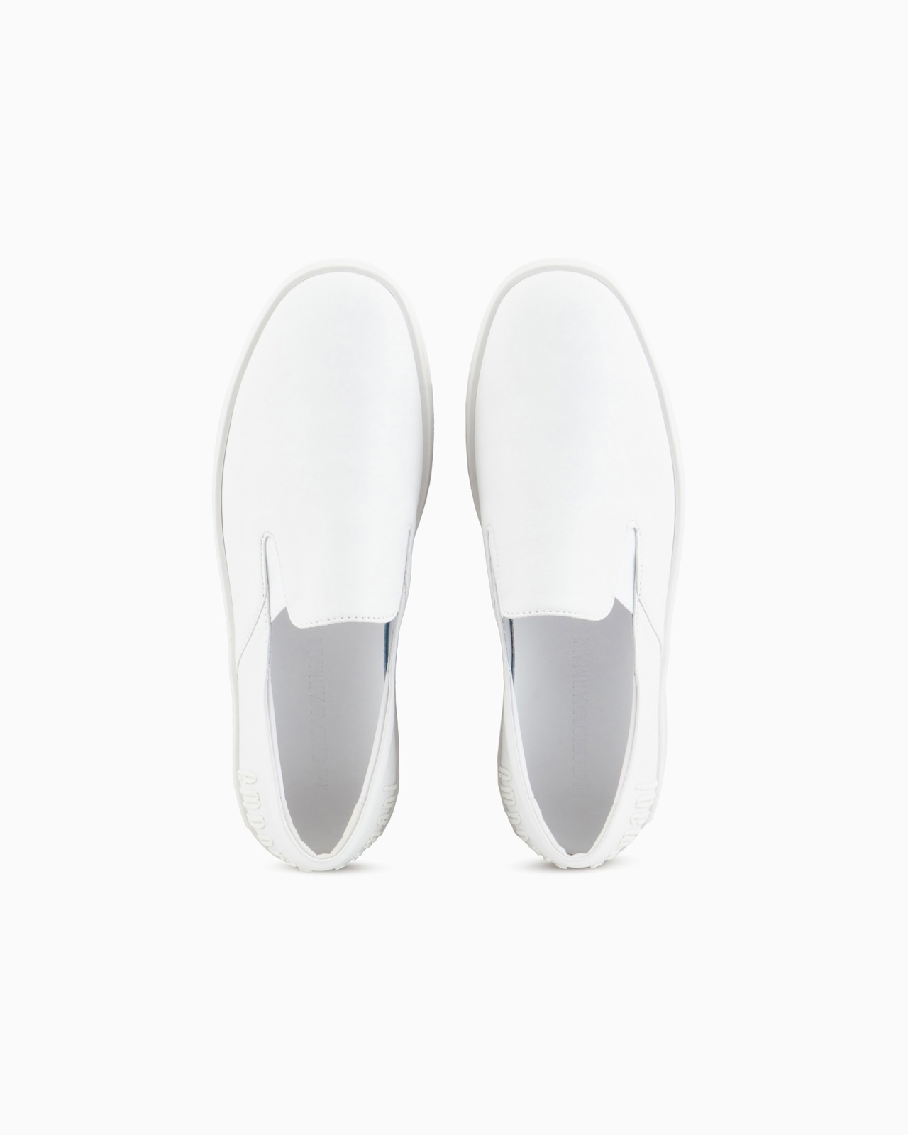 NAPPA-LEATHER SLIP-ONS WITH ICON GRAPHIC DESIGN LOGO - 3
