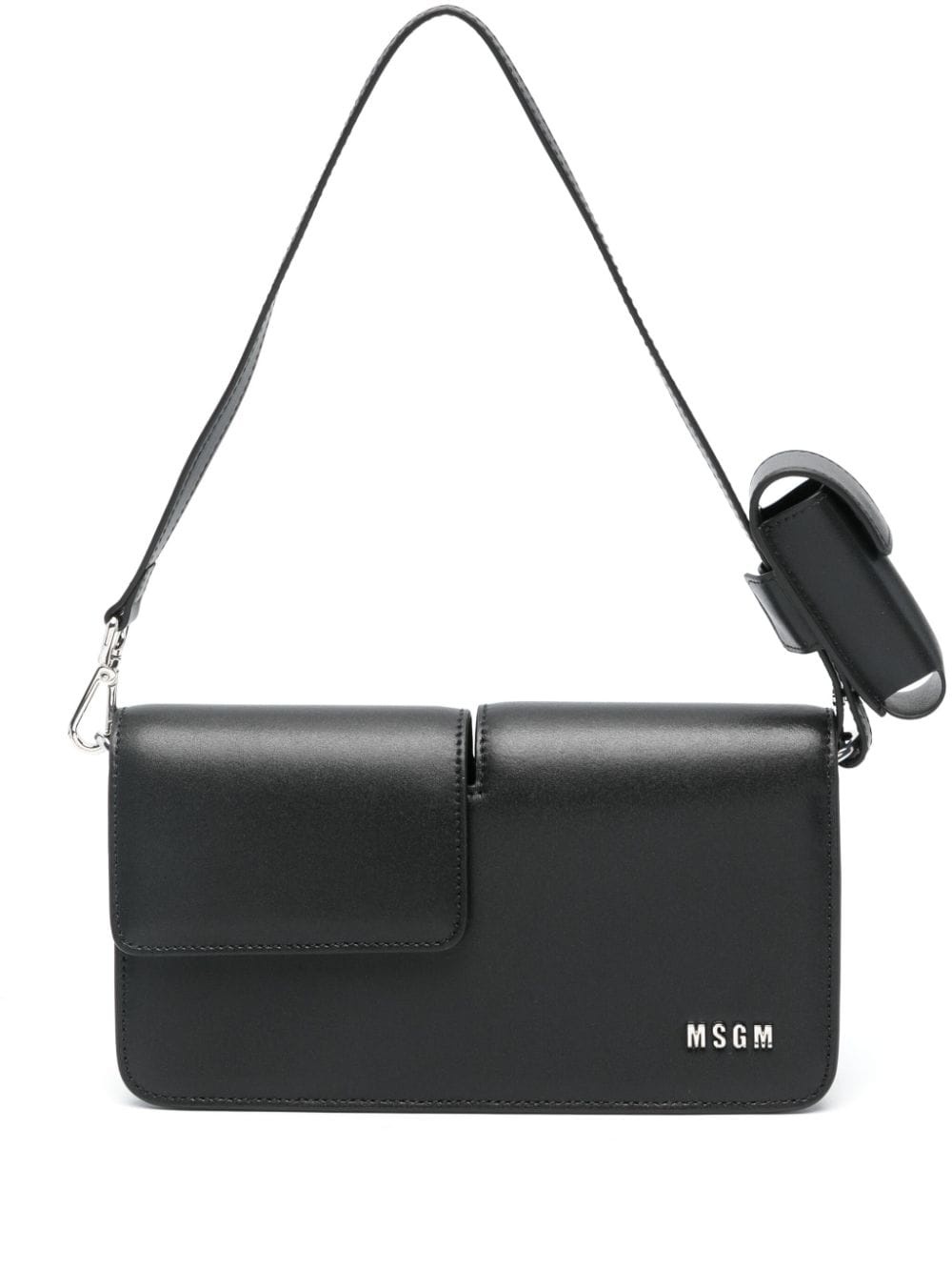 logo-lettering shoulder bag - 1