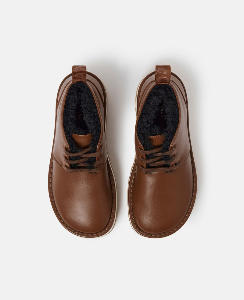 Sneak-Elyse Plush Teddy-Lined Desert Boots 4