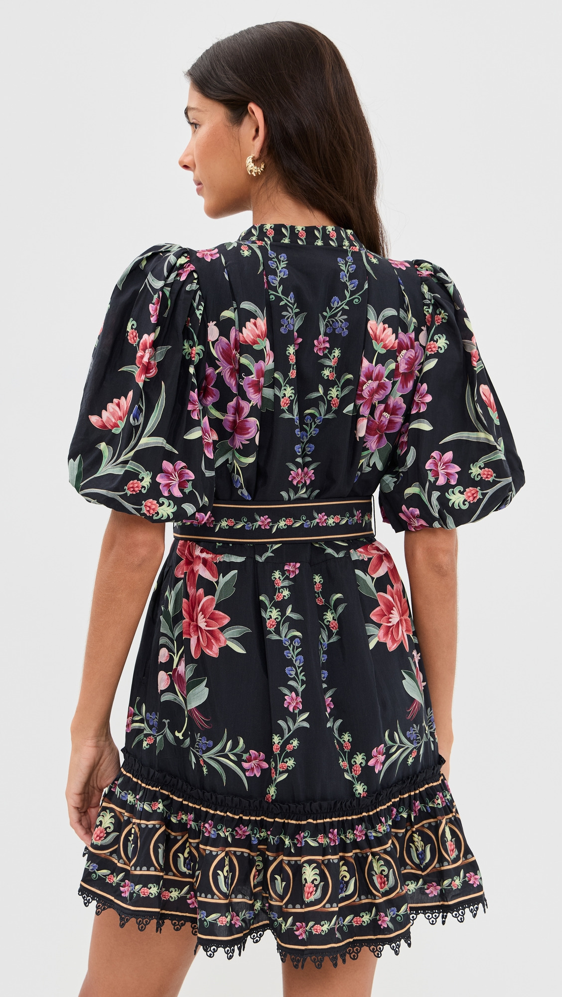 Belle Garden Black Mini Dress - 2