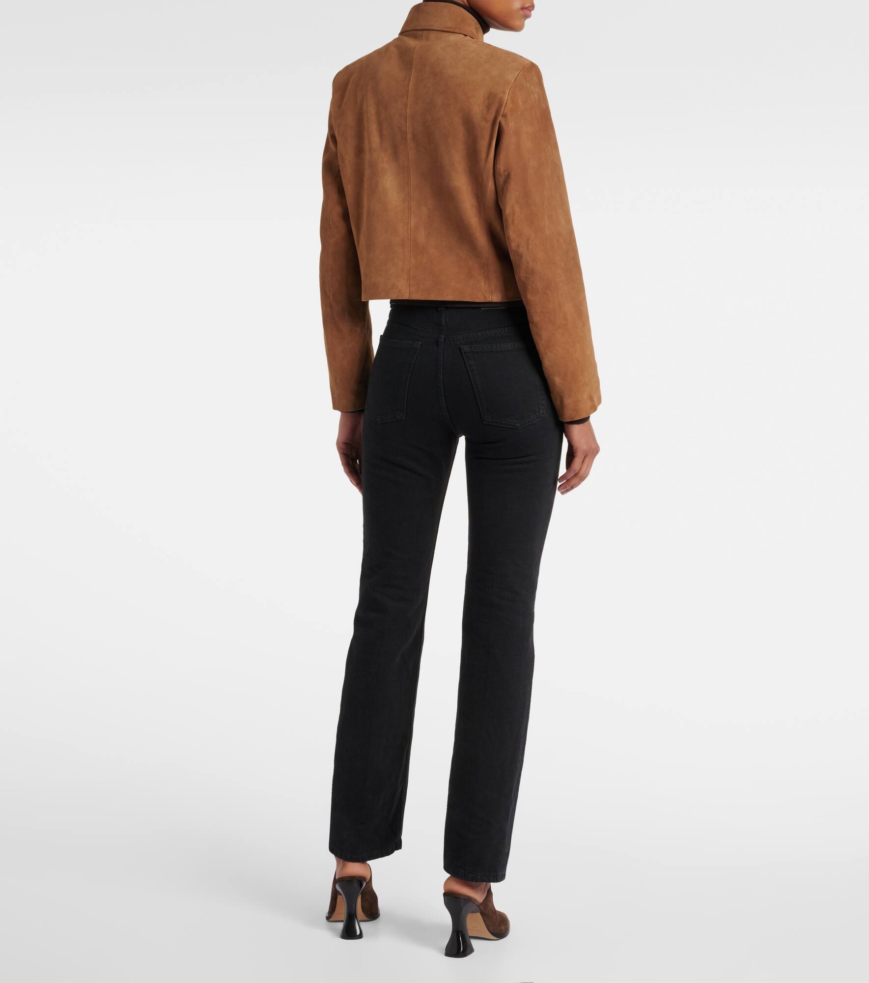 Bleeker cropped suede jacket - 3