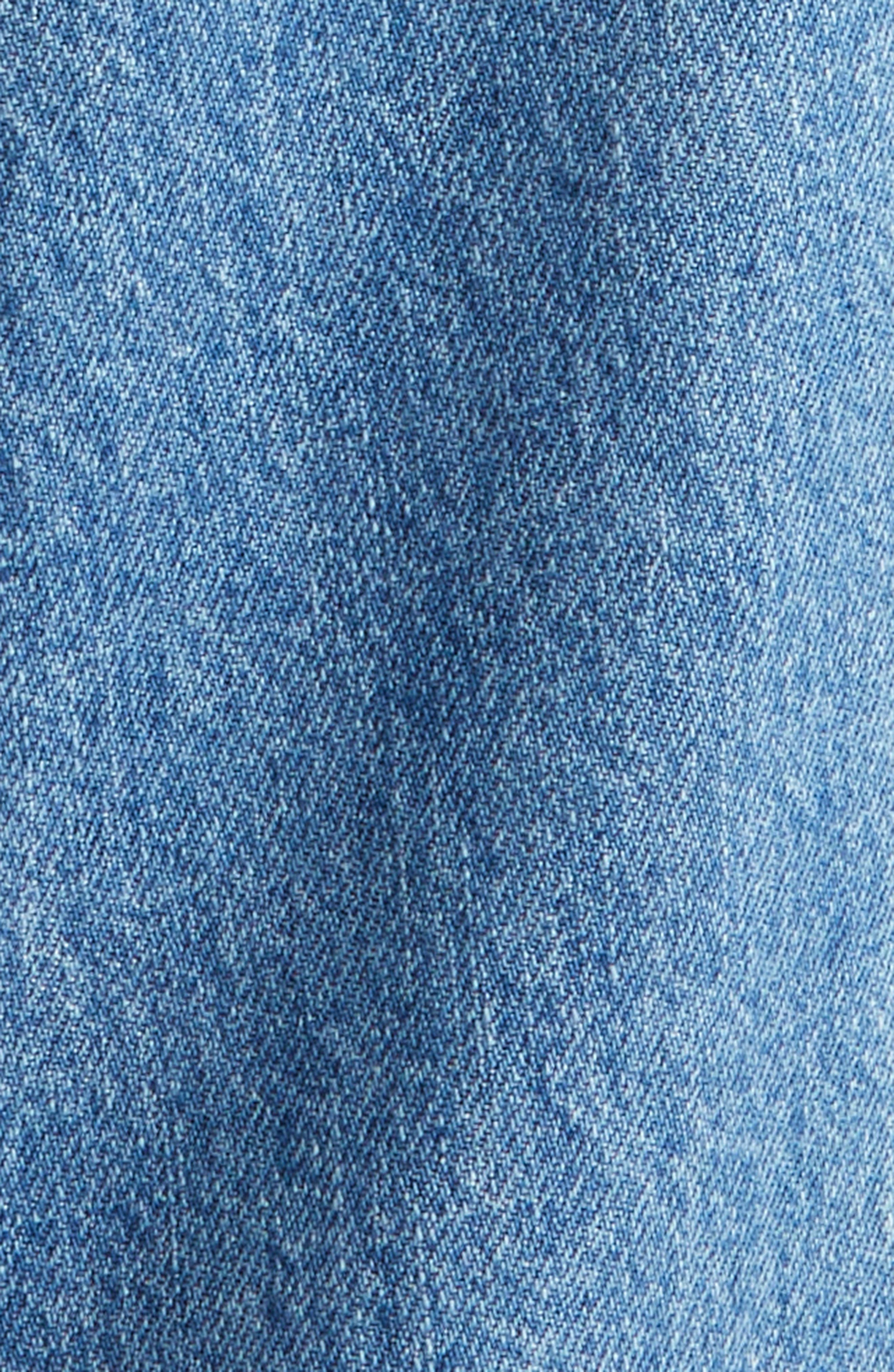Noah Pleated Denim Fatigue Pants in Indigo at Nordstrom - 7