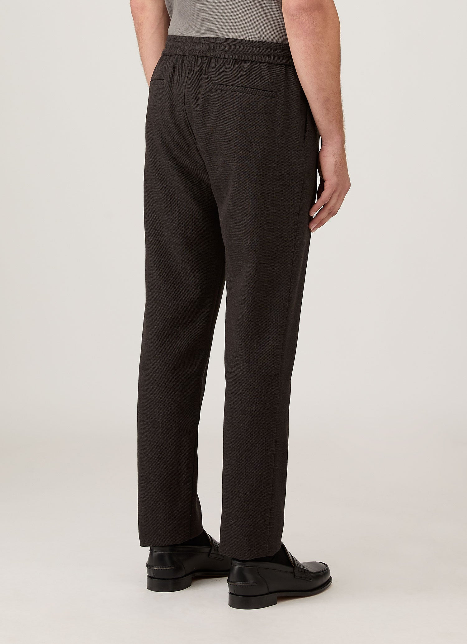 Textured Wool Drawstring Trouser - 5