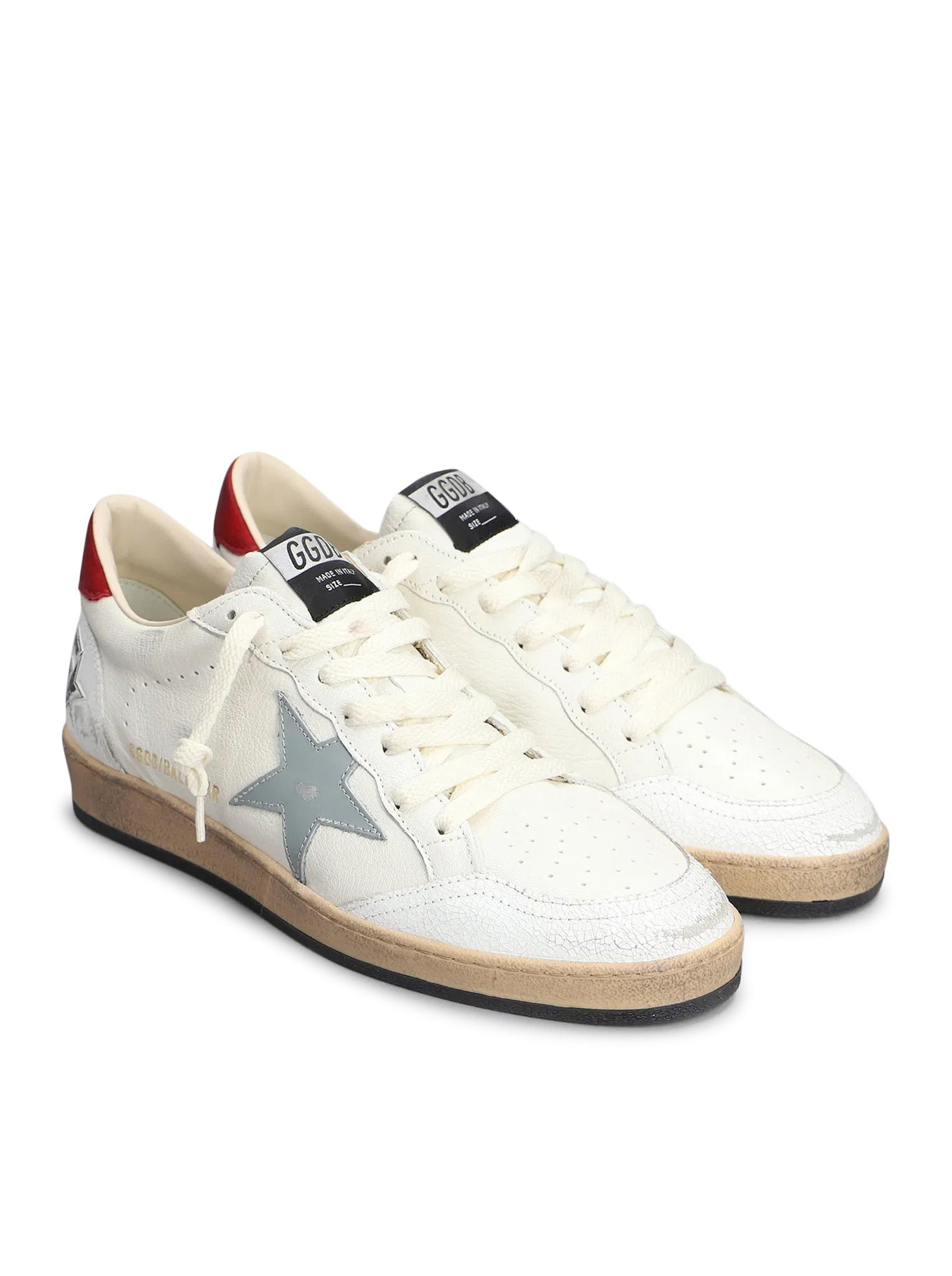 BALLSTAR SNEAKERS IN HAMMERED AND CRAQUELÉ LEATHER - 2