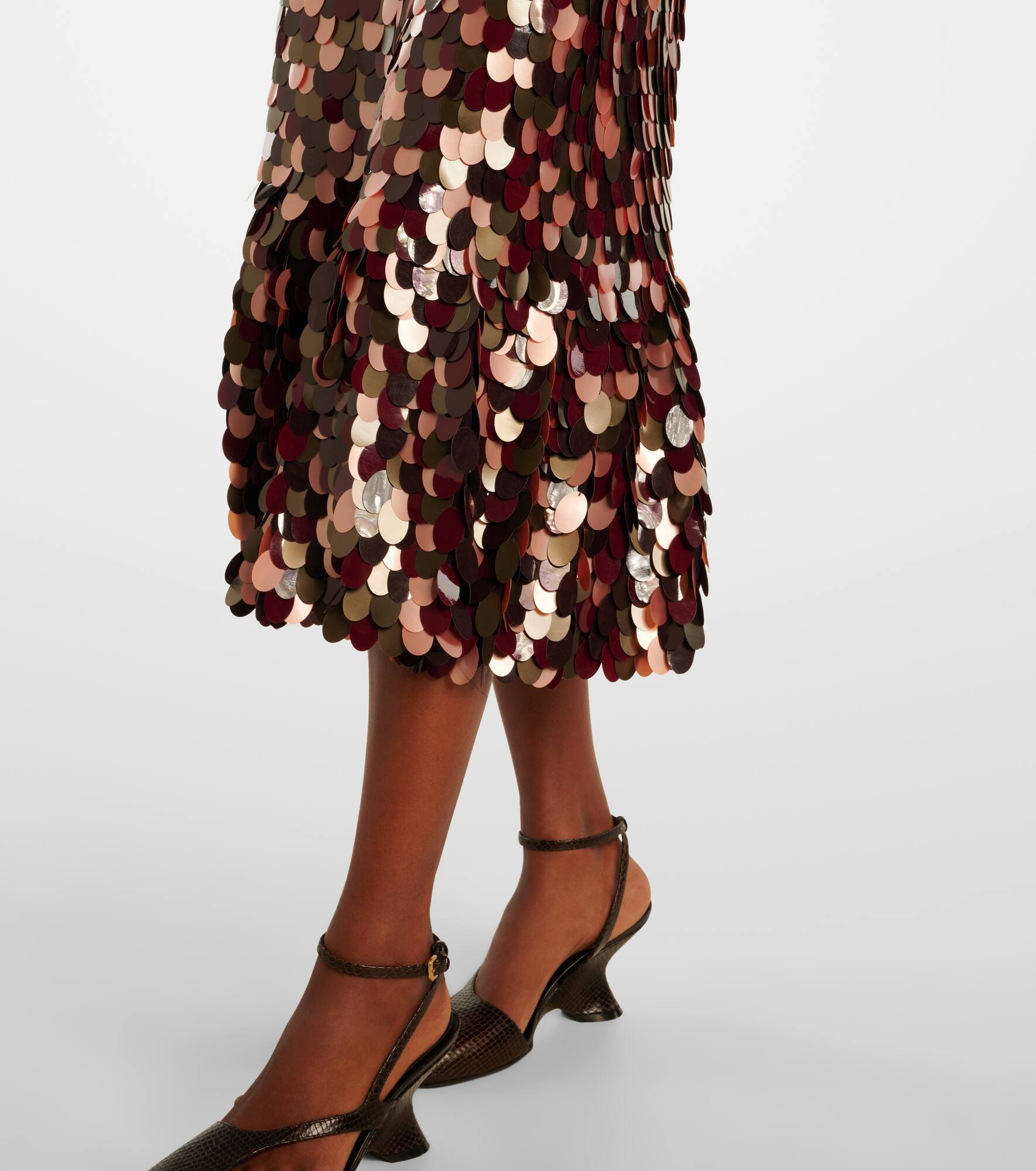 Sequined midi skirt - 5