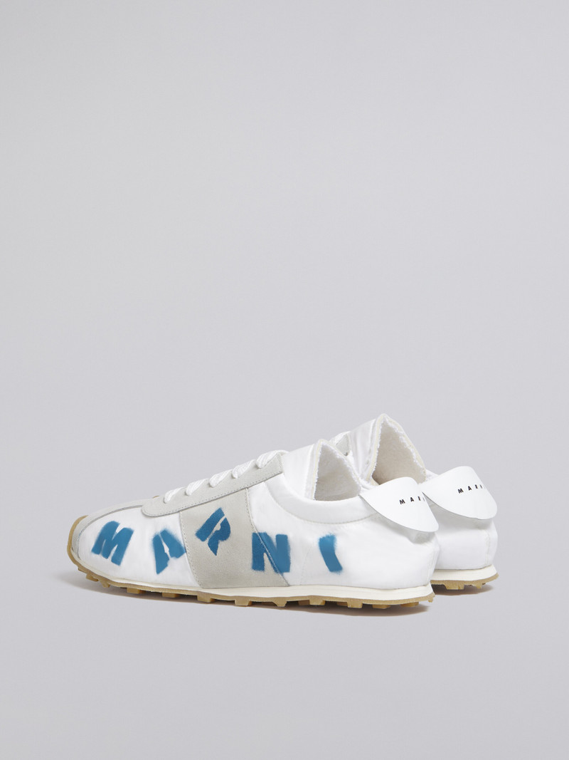 Marni WHITE POLYAMIDE SNEAKER WITH AIRBRUSHED MARNI LOGO outlook