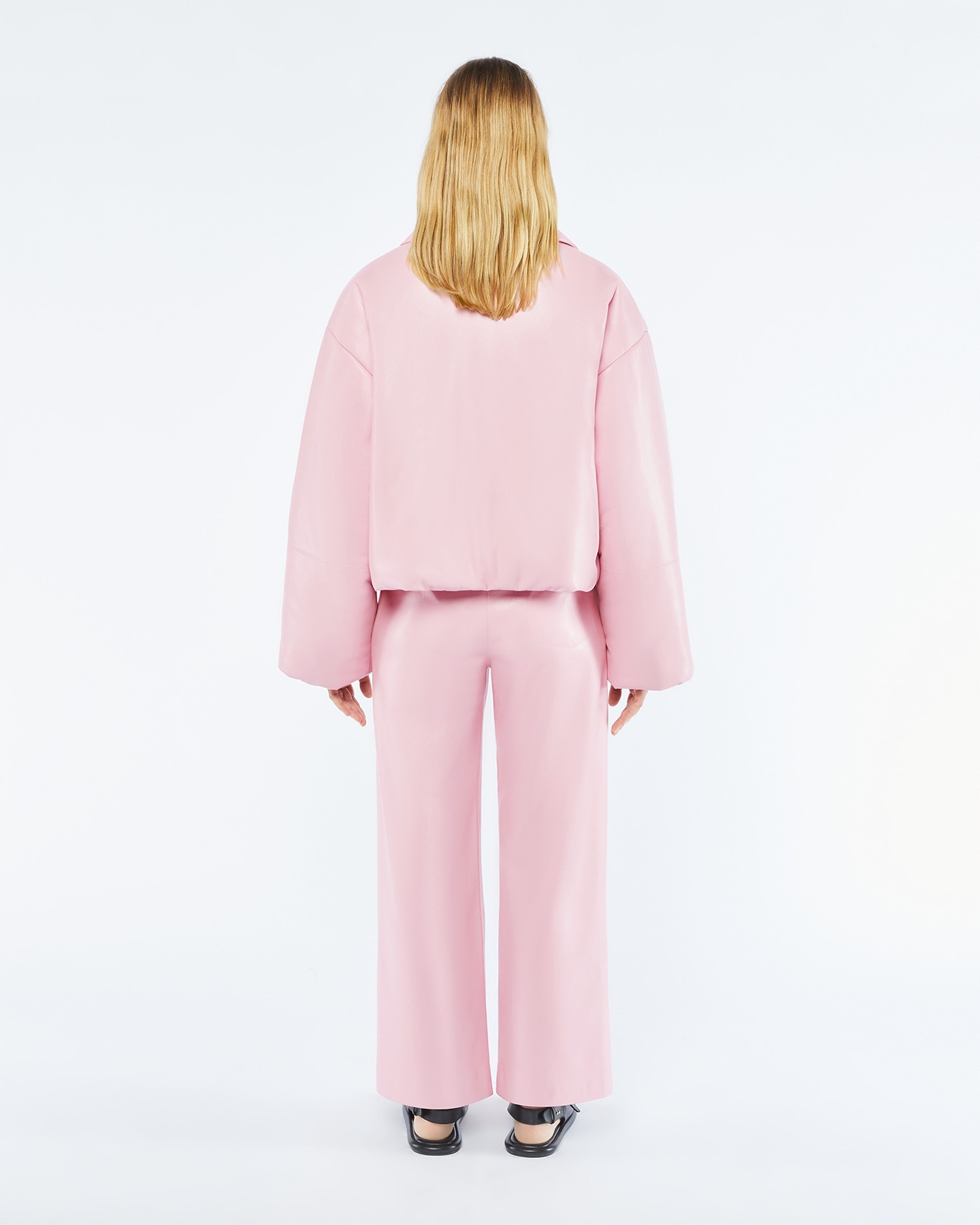 LORCA - OKOBOR™ alt-leather pants - Pink - 4