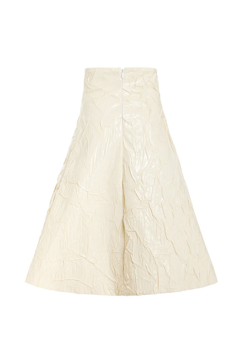 KNEE-LENGTH A-LINE SKIRT ECRU 3