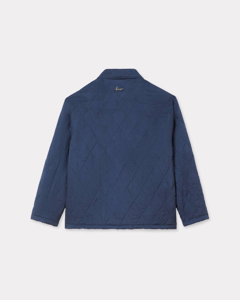 KENZO 'KENZO Badges' quilted workwear jacket in cupro outlook