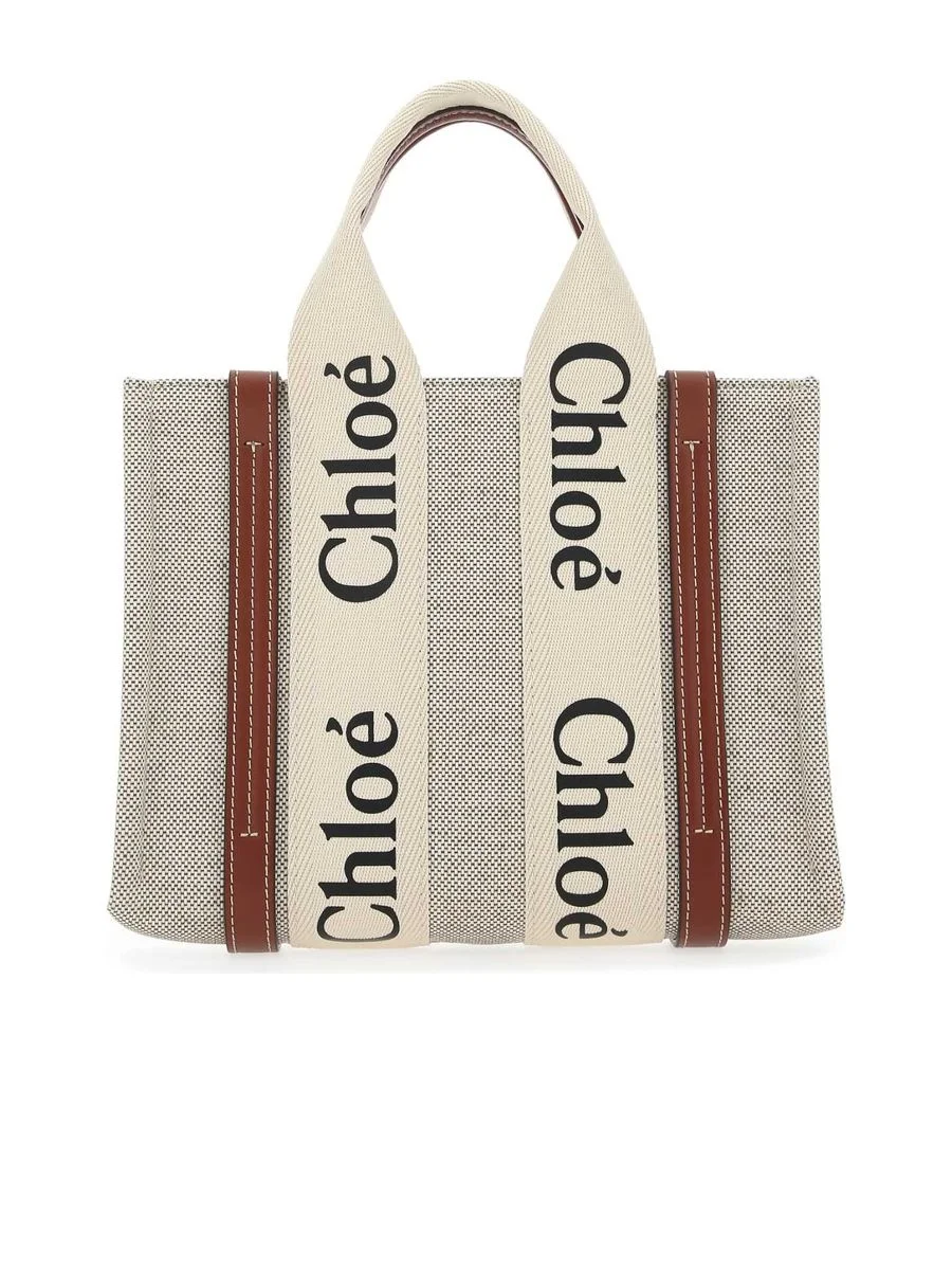 Multicolor Fabric Small Woody Shopping Bag - 1