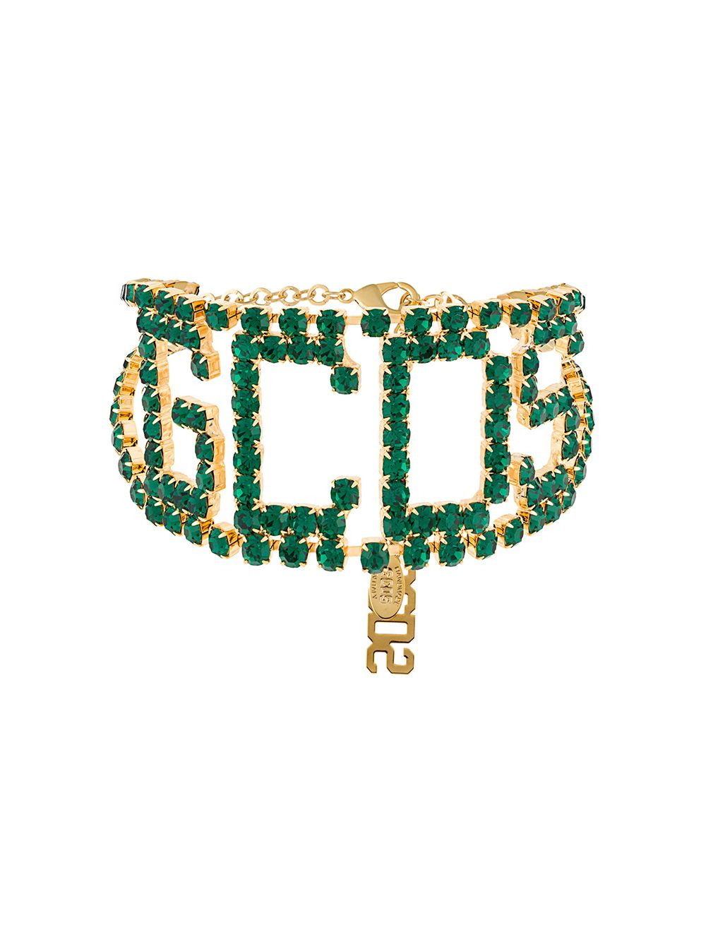 logo strass choker - 1